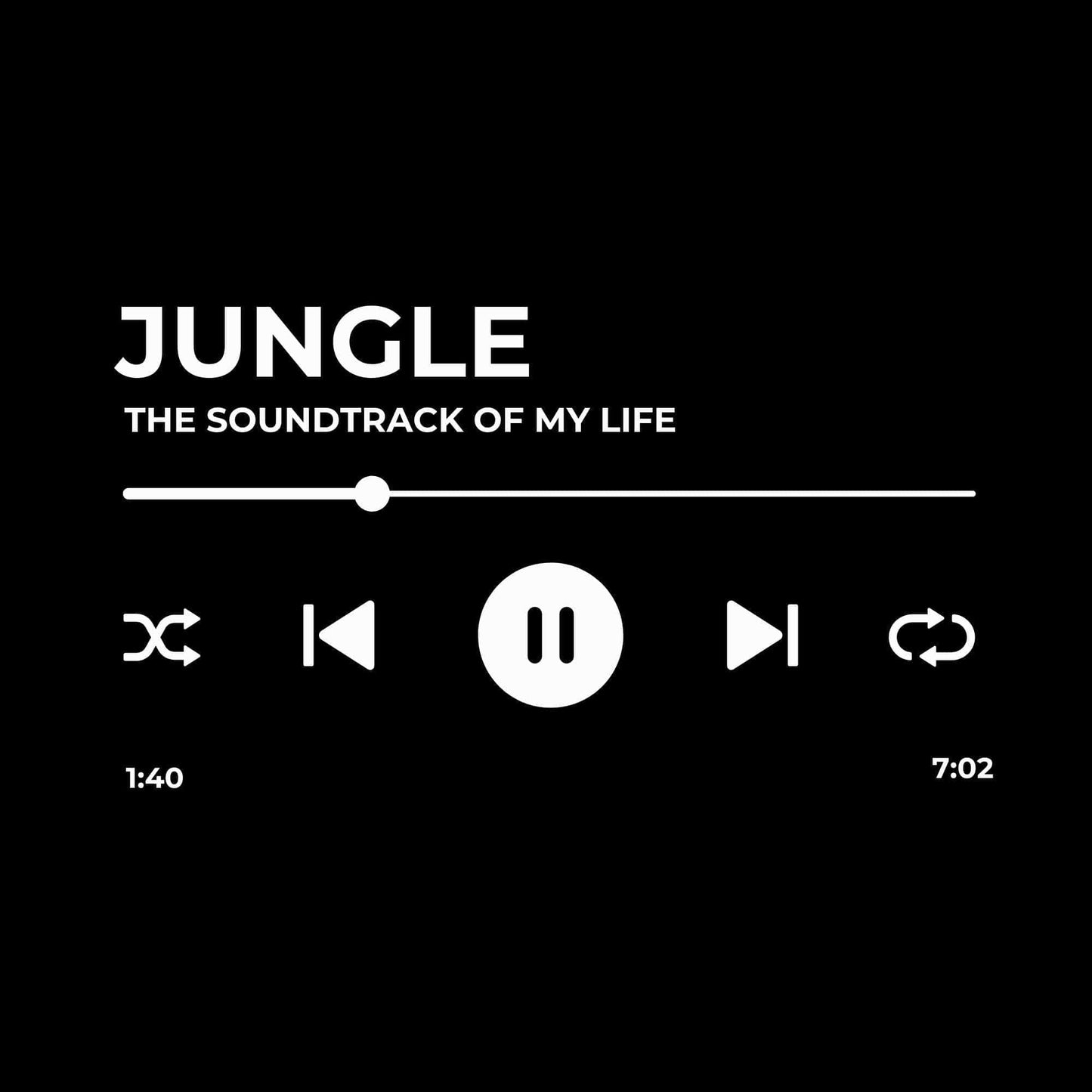 Printify Jungle - Soundtrack of My Life T-Shirt