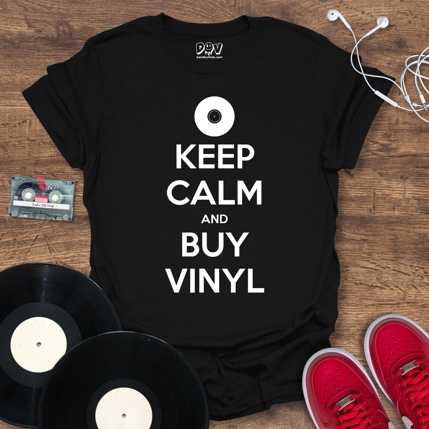 Printify Keep Calm And Buy Vinyl T-Shirt