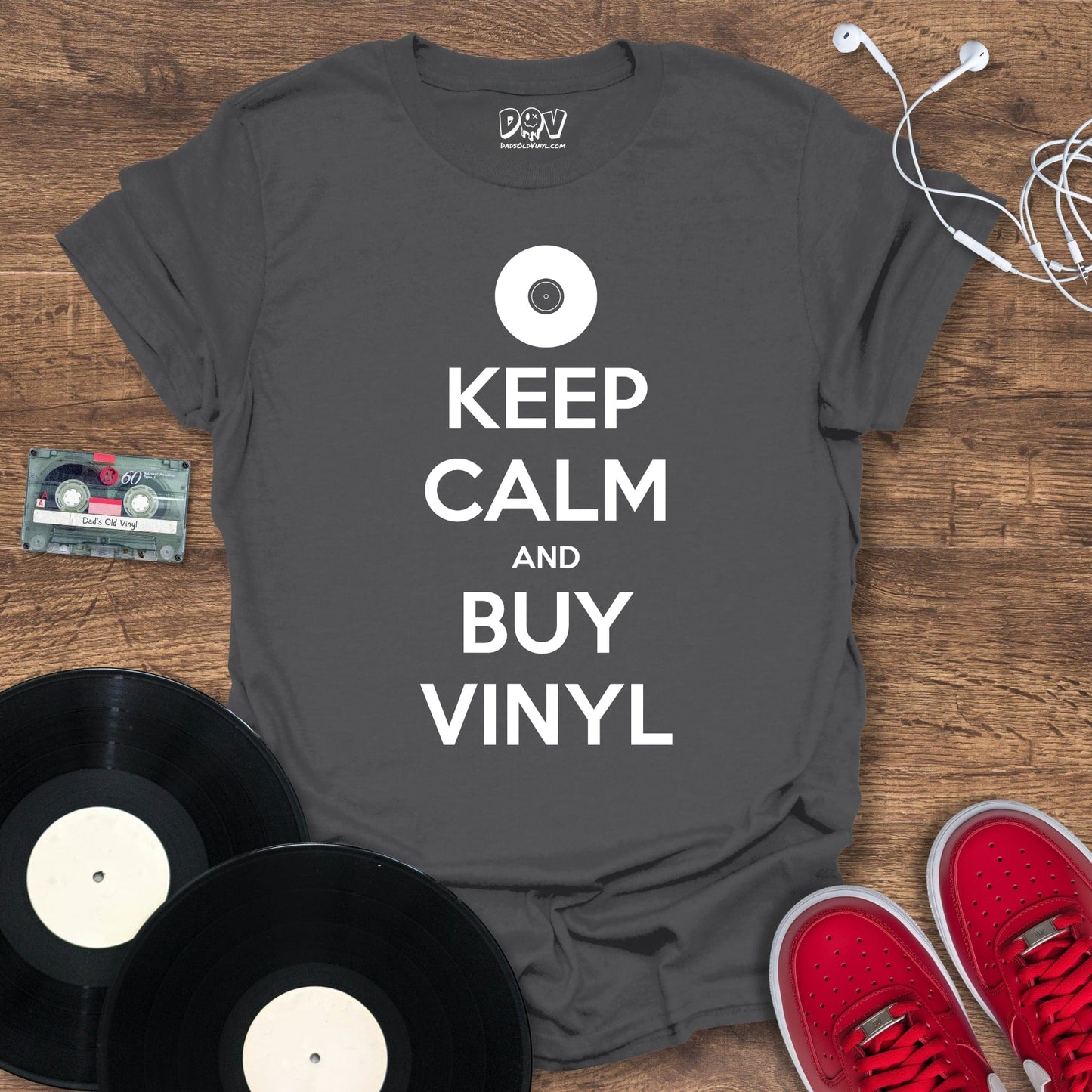 Printify Keep Calm And Buy Vinyl T-Shirt