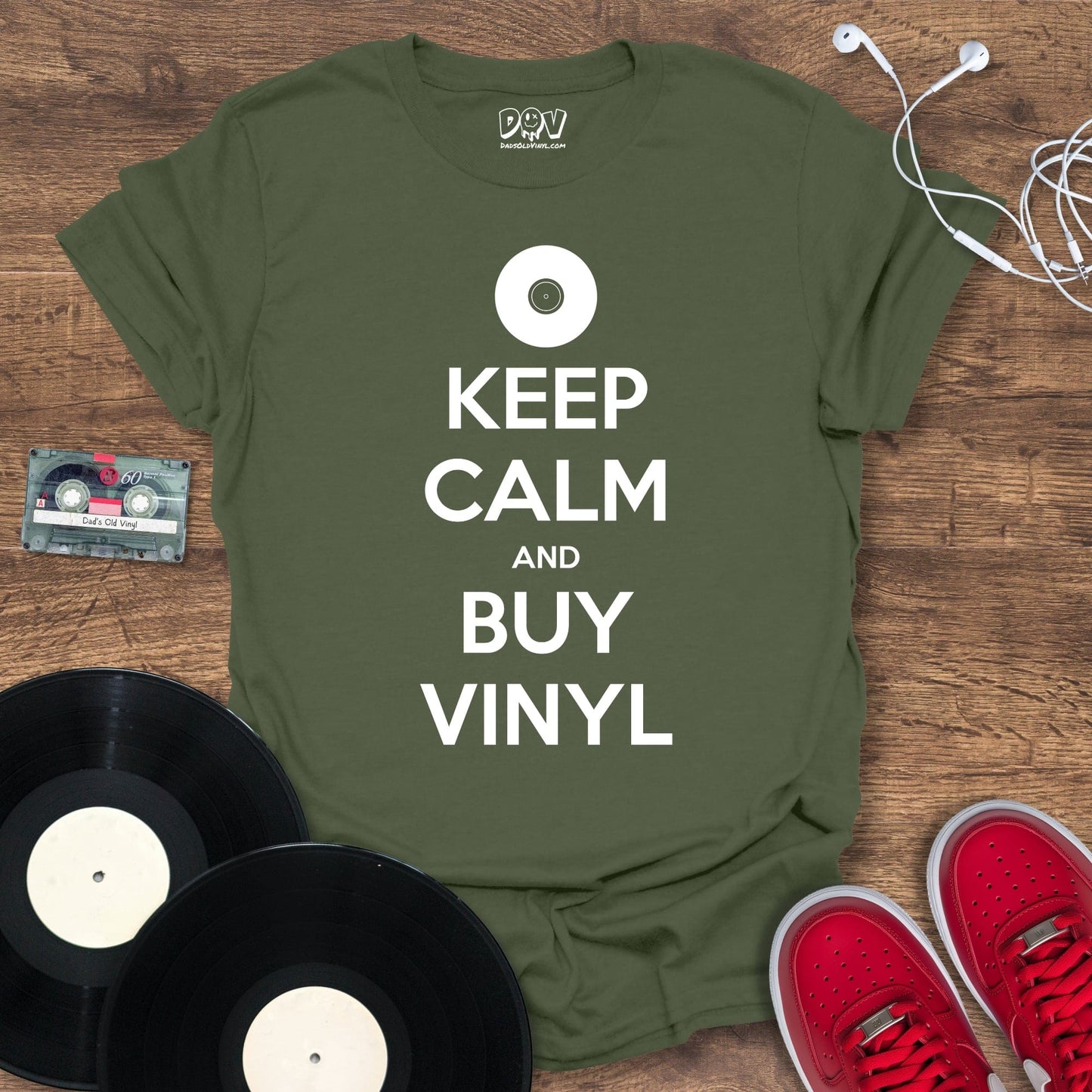 Printify Keep Calm And Buy Vinyl T-Shirt