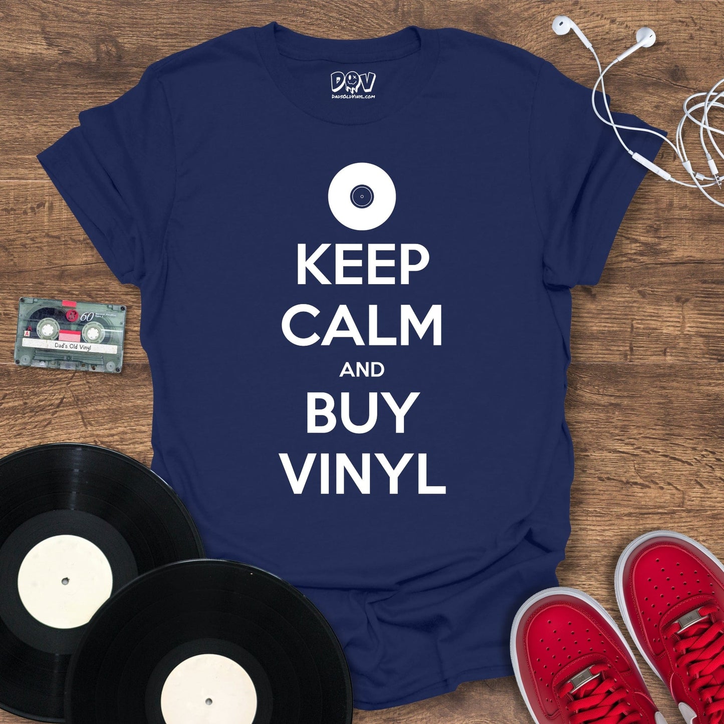 Printify Keep Calm And Buy Vinyl T-Shirt