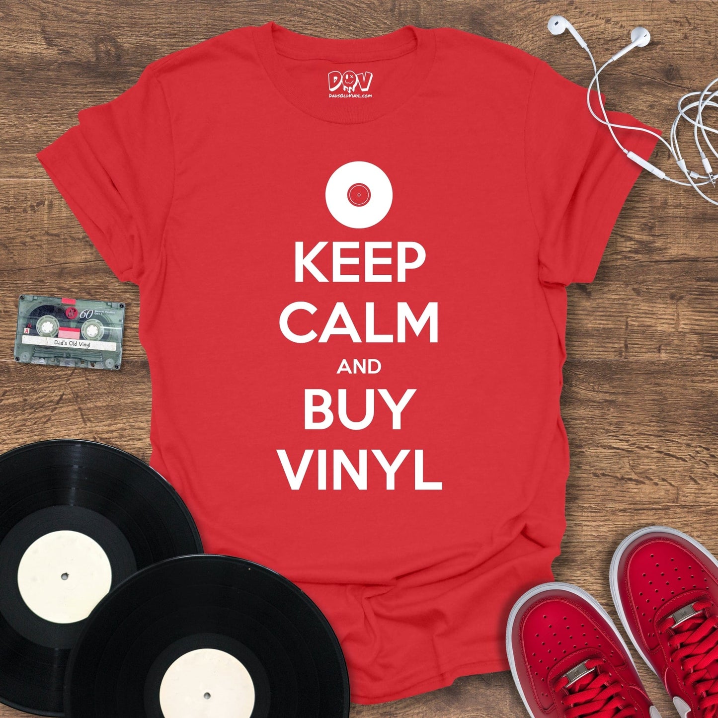 Printify Keep Calm And Buy Vinyl T-Shirt