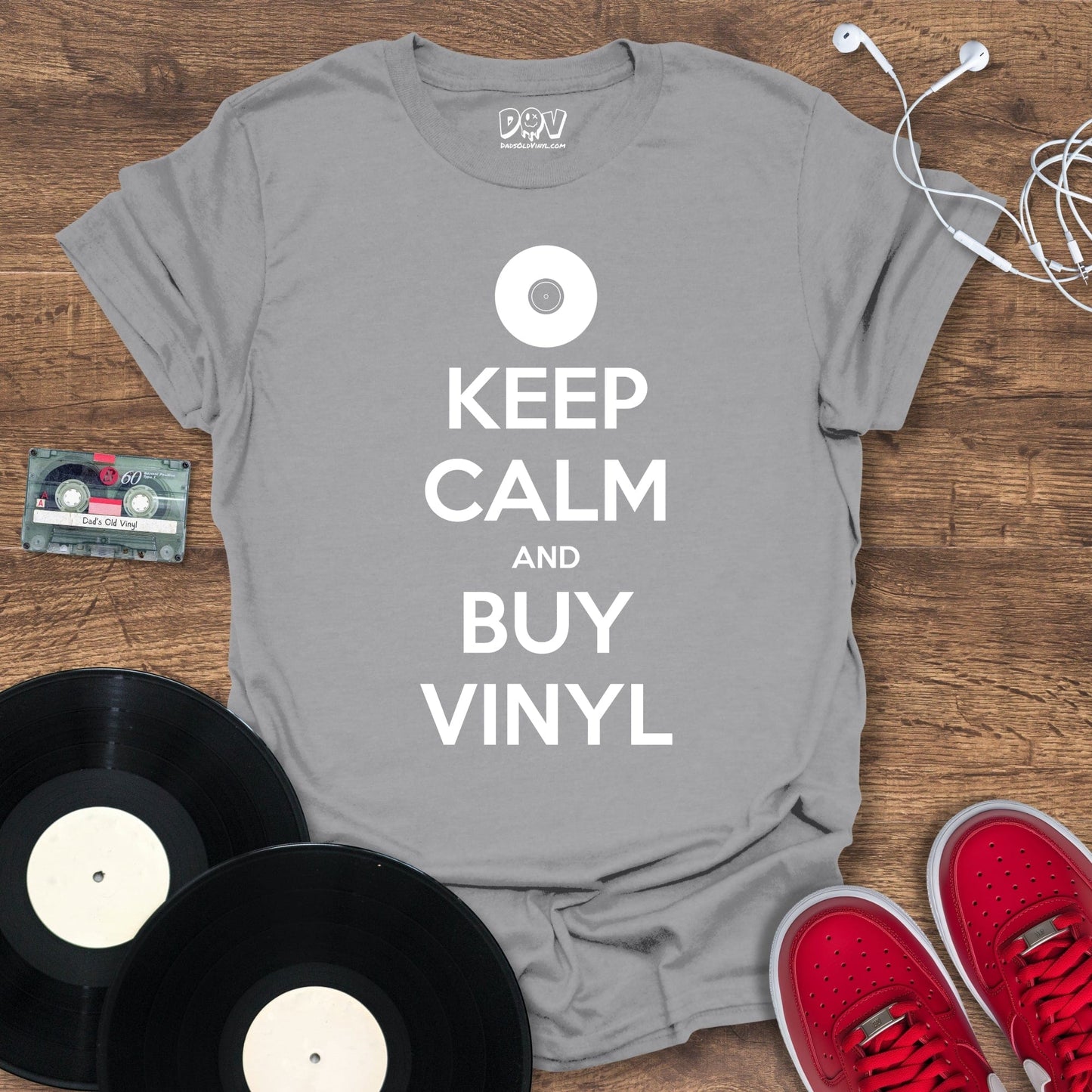 Printify Keep Calm And Buy Vinyl T-Shirt