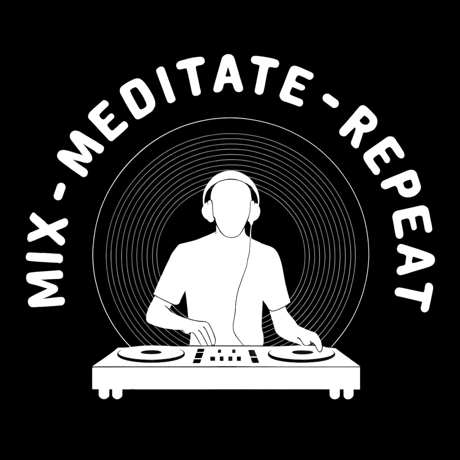 Printify Mix Meditate Repeat T-Shirt