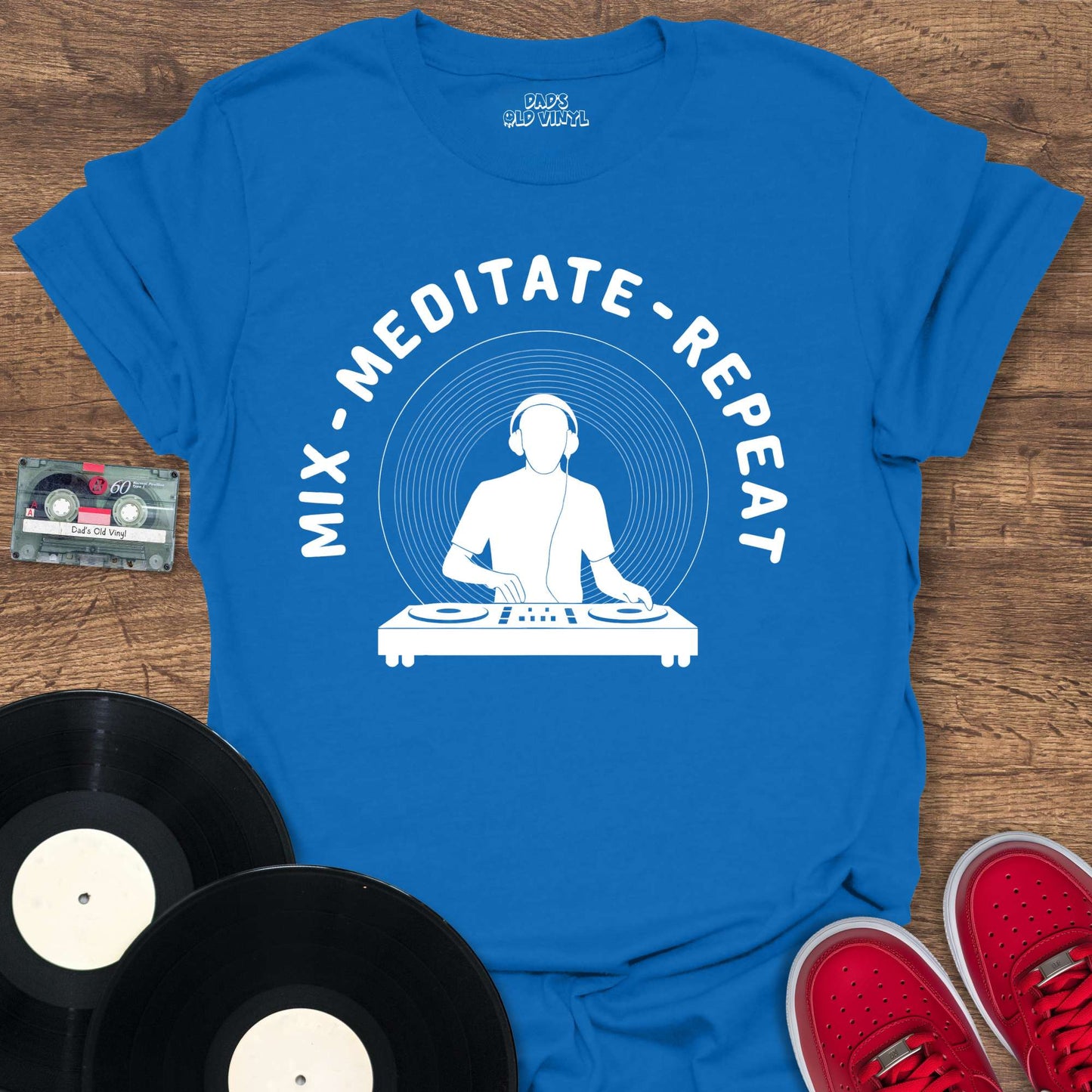 Printify Mix Meditate Repeat T-Shirt