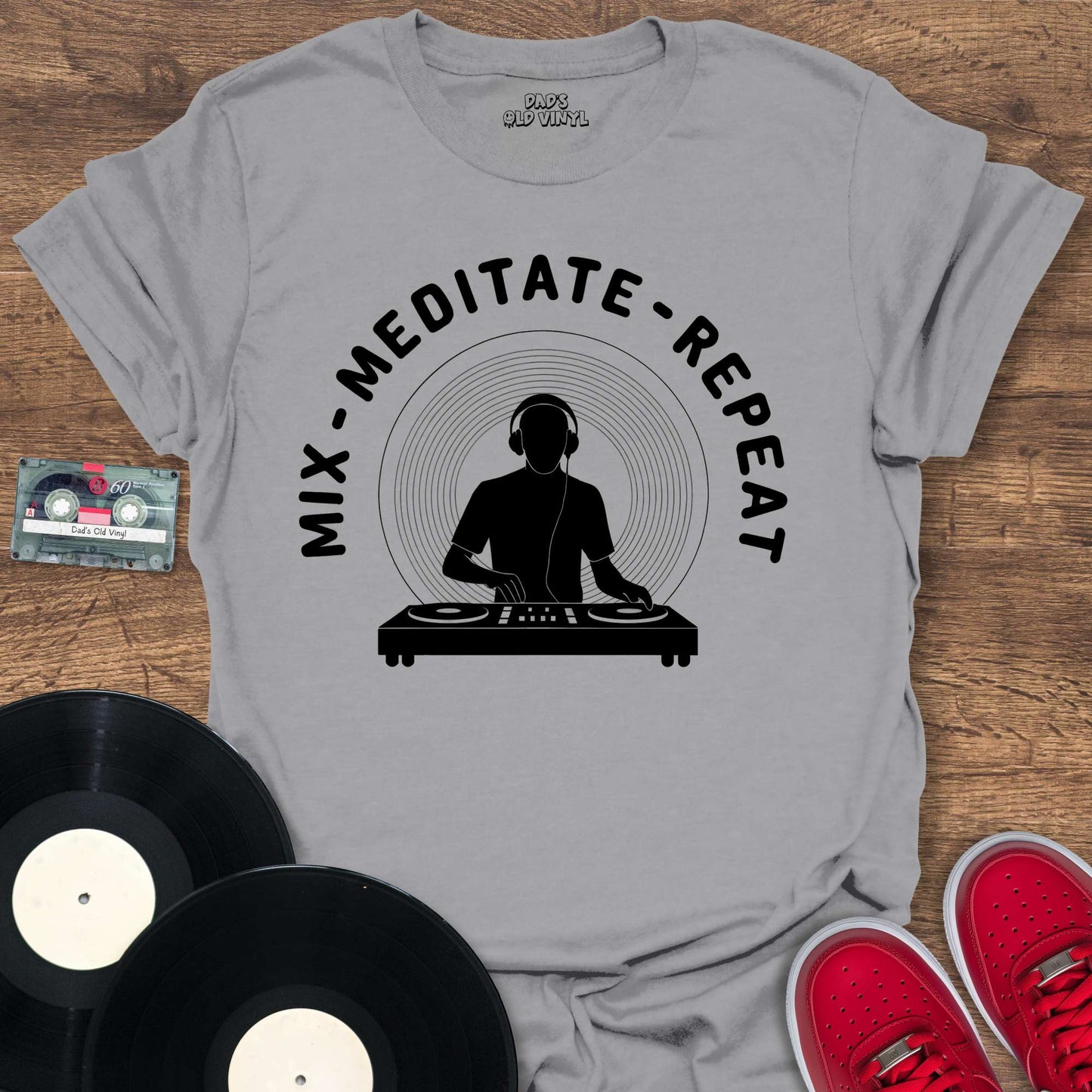 Printify Mix Meditate Repeat T-Shirt