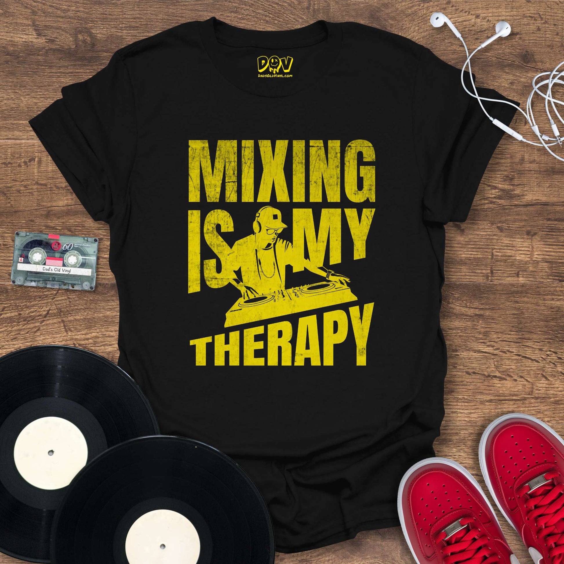 Printify Mixing Is My Therapy - Yellow Mix T-Shirt