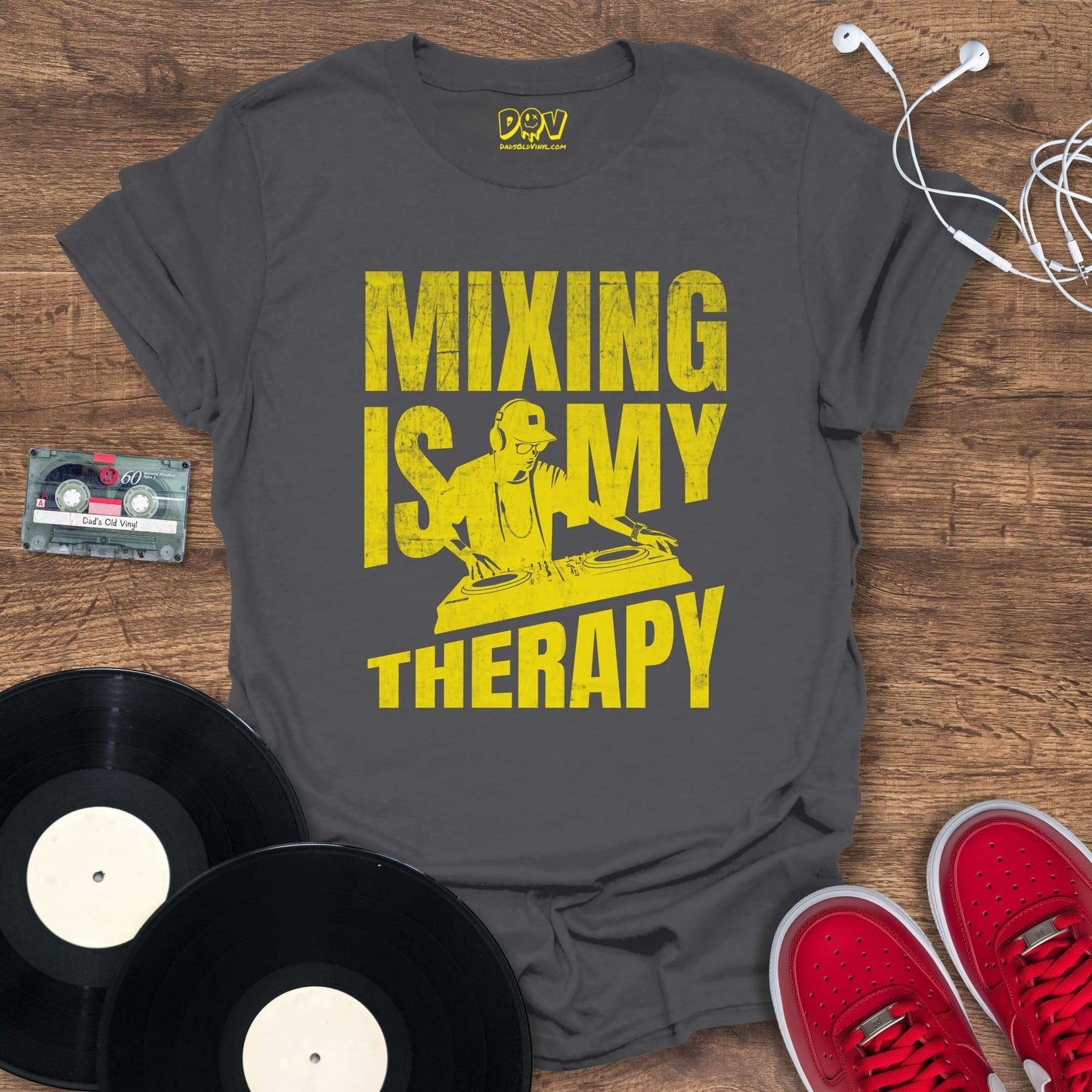 Printify Mixing Is My Therapy - Yellow Mix T-Shirt