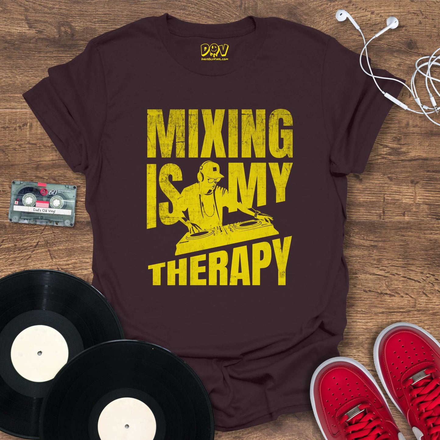 Printify Mixing Is My Therapy - Yellow Mix T-Shirt