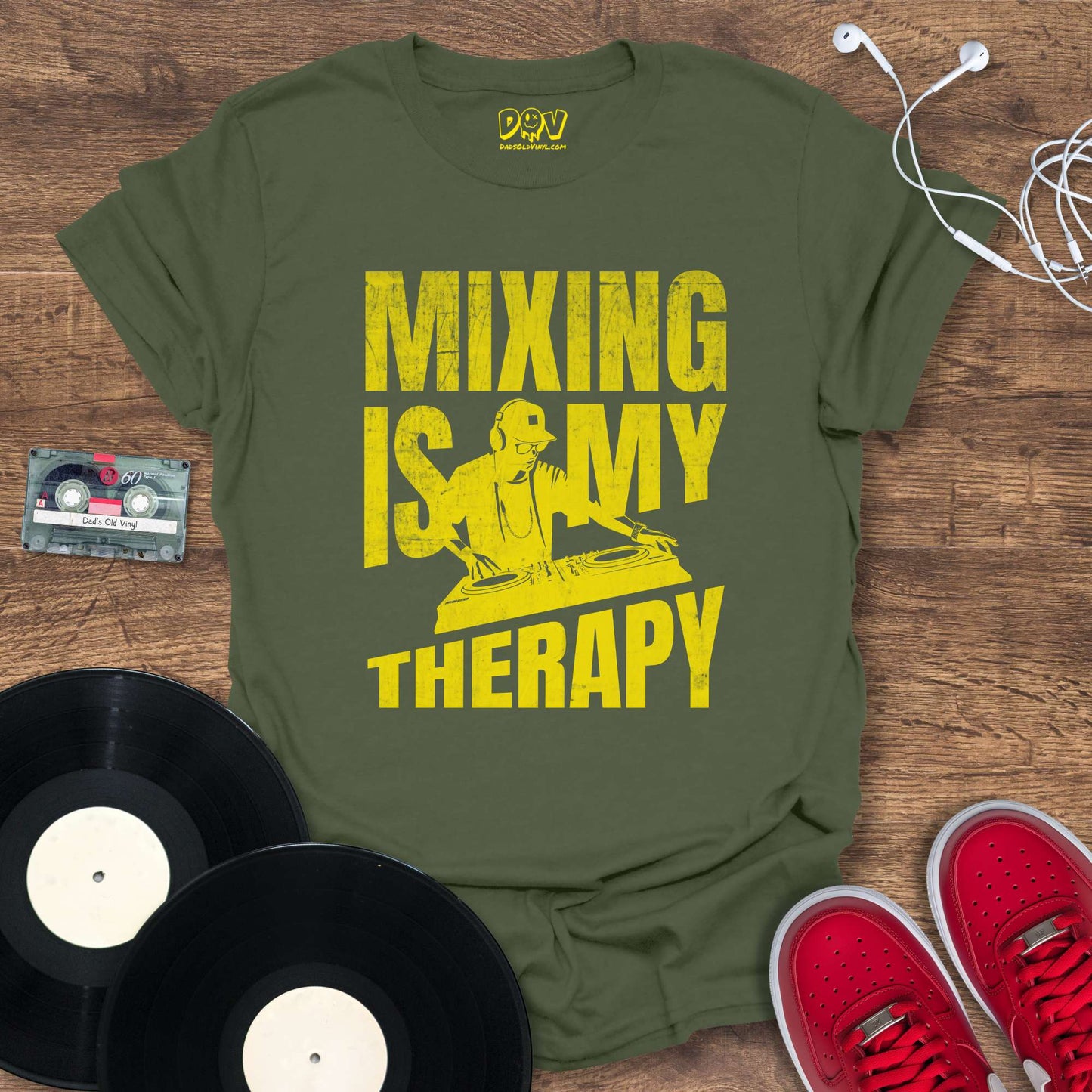 Printify Mixing Is My Therapy - Yellow Mix T-Shirt