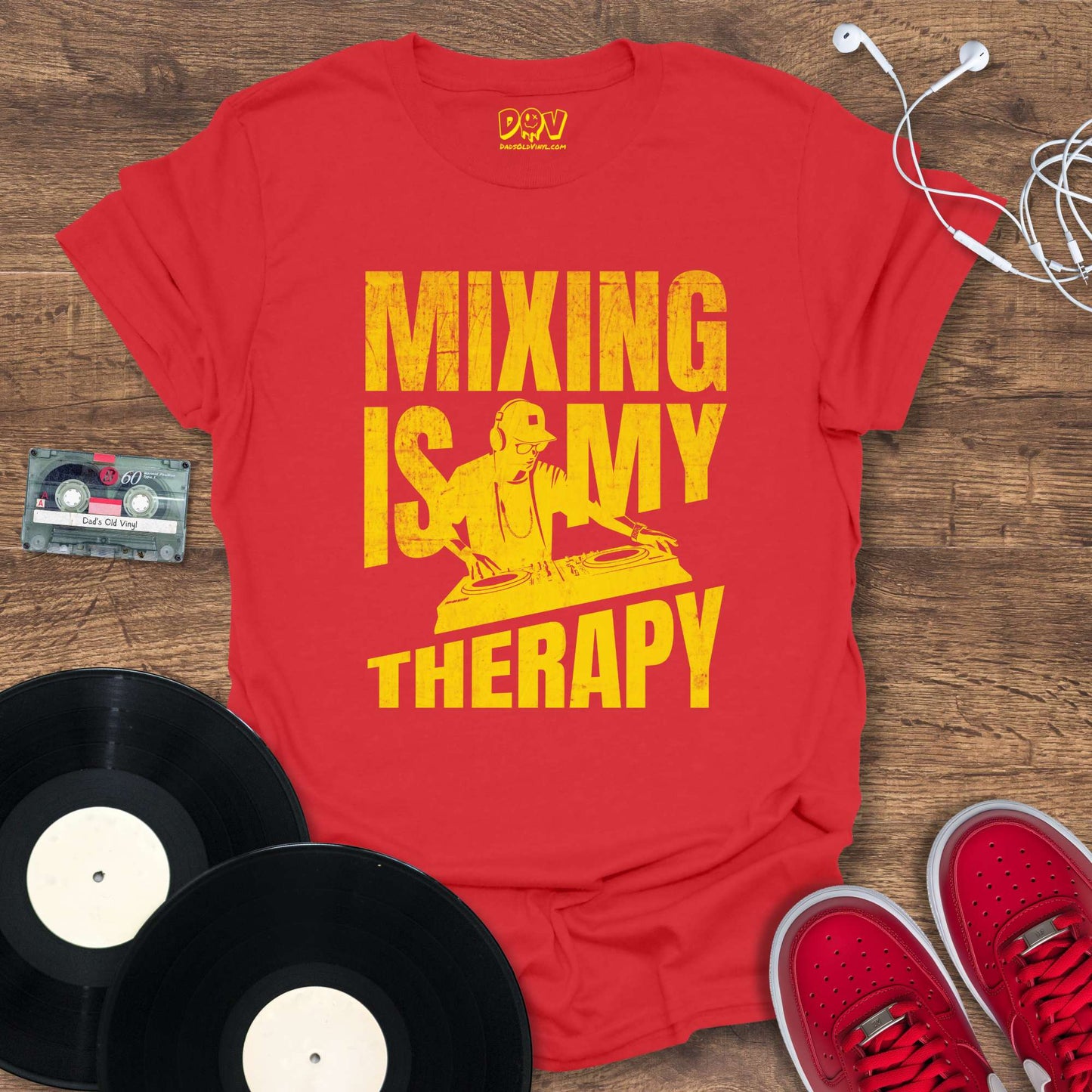 Printify Mixing Is My Therapy - Yellow Mix T-Shirt