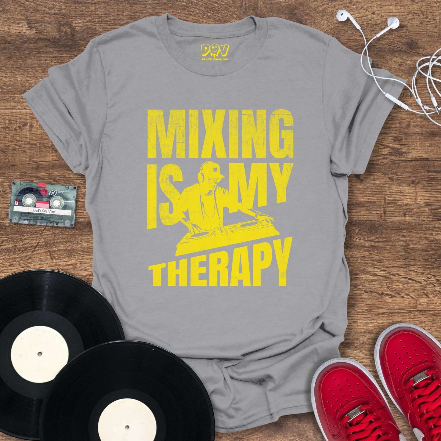 Printify Mixing Is My Therapy - Yellow Mix T-Shirt