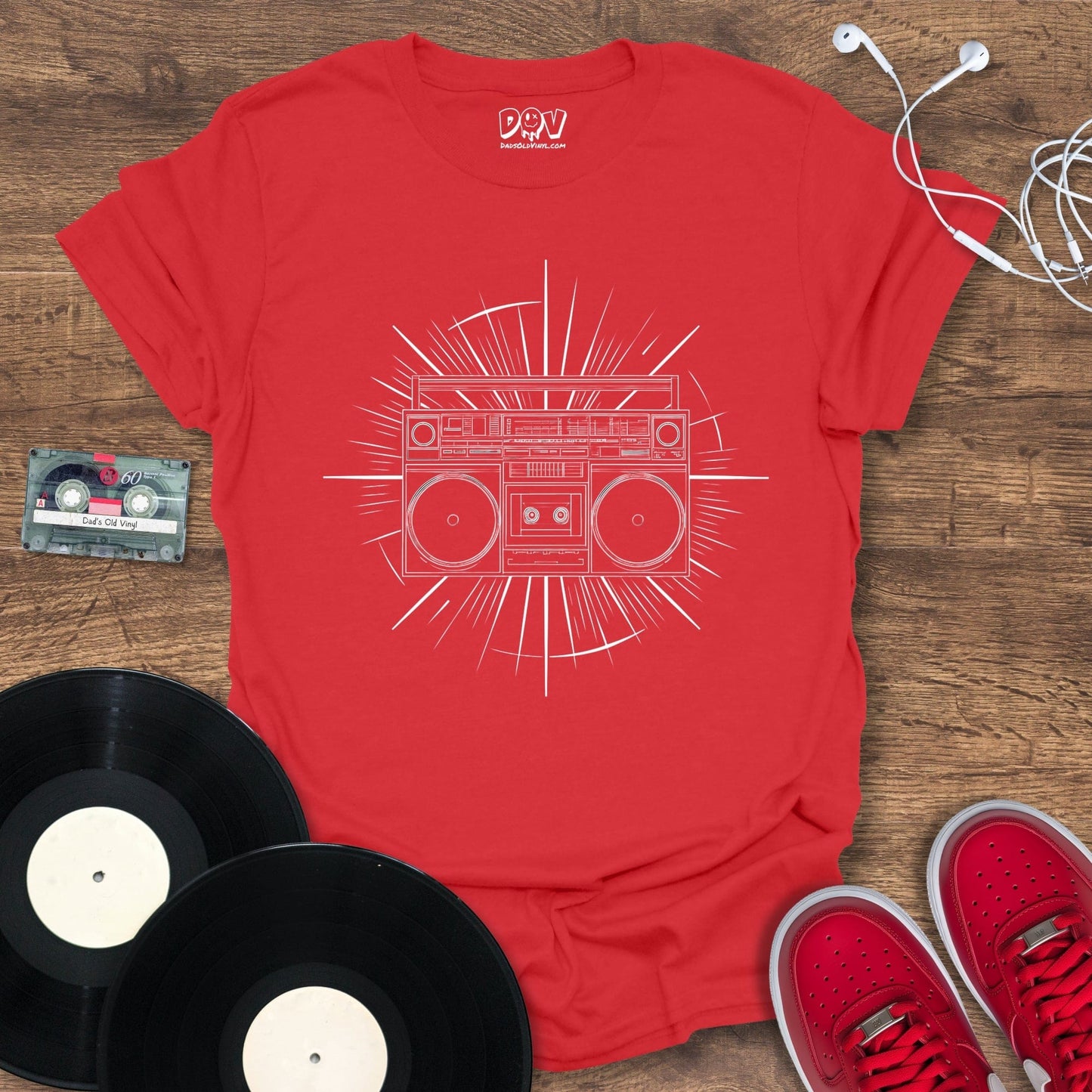 Printify Mono Boombox T-Shirt