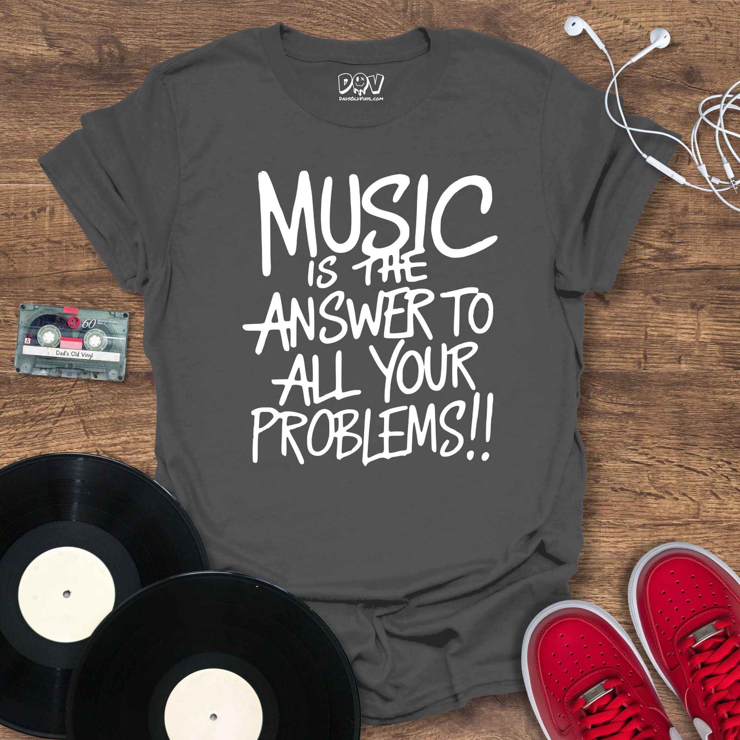 Printify Music Is The Answer T-Shirt