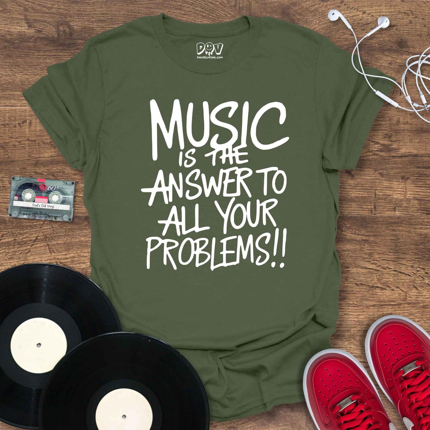 Printify Music Is The Answer T-Shirt