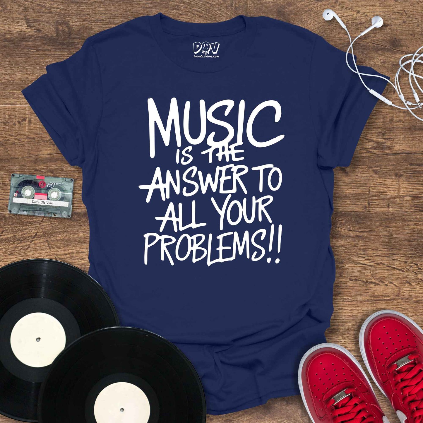 Printify Music Is The Answer T-Shirt