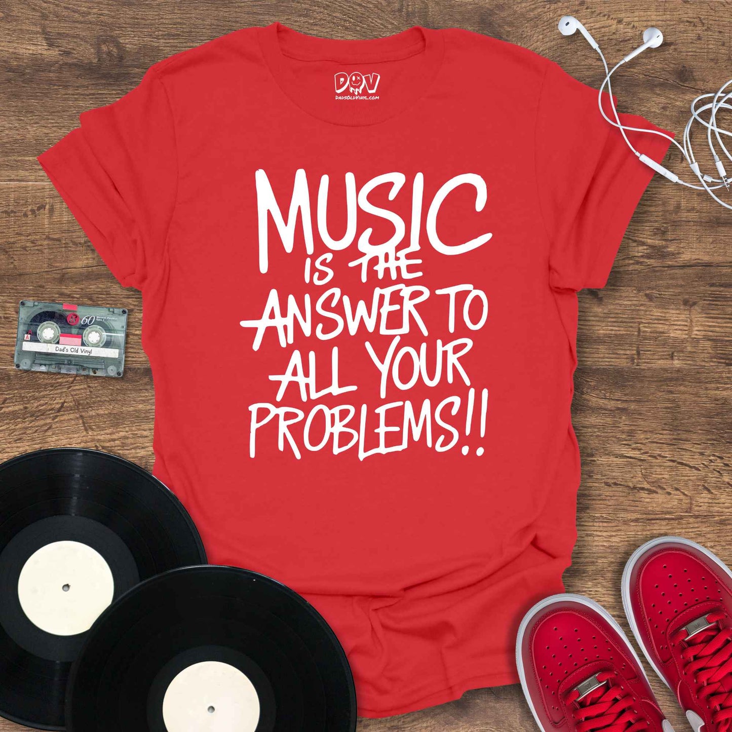 Printify Music Is The Answer T-Shirt