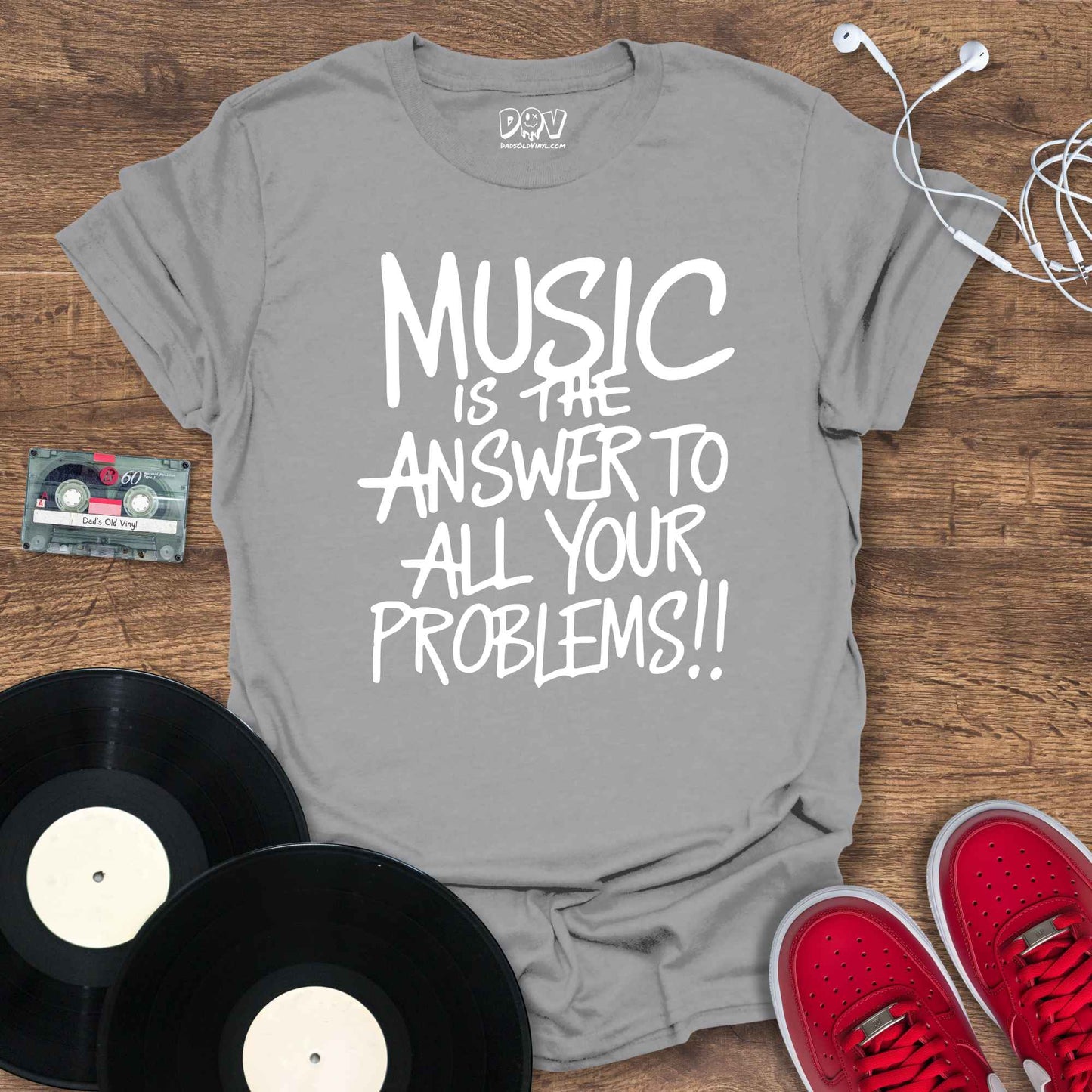 Printify Music Is The Answer T-Shirt