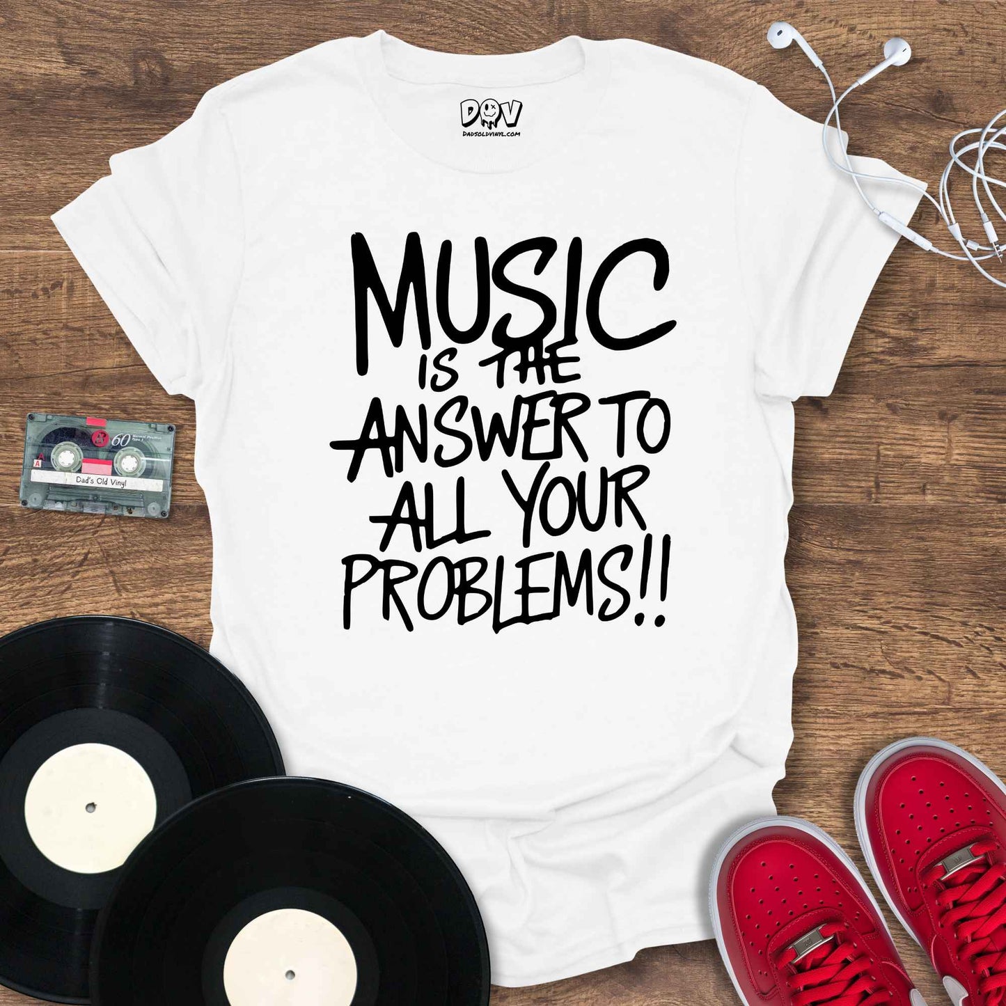 Printify Music Is The Answer T-Shirt