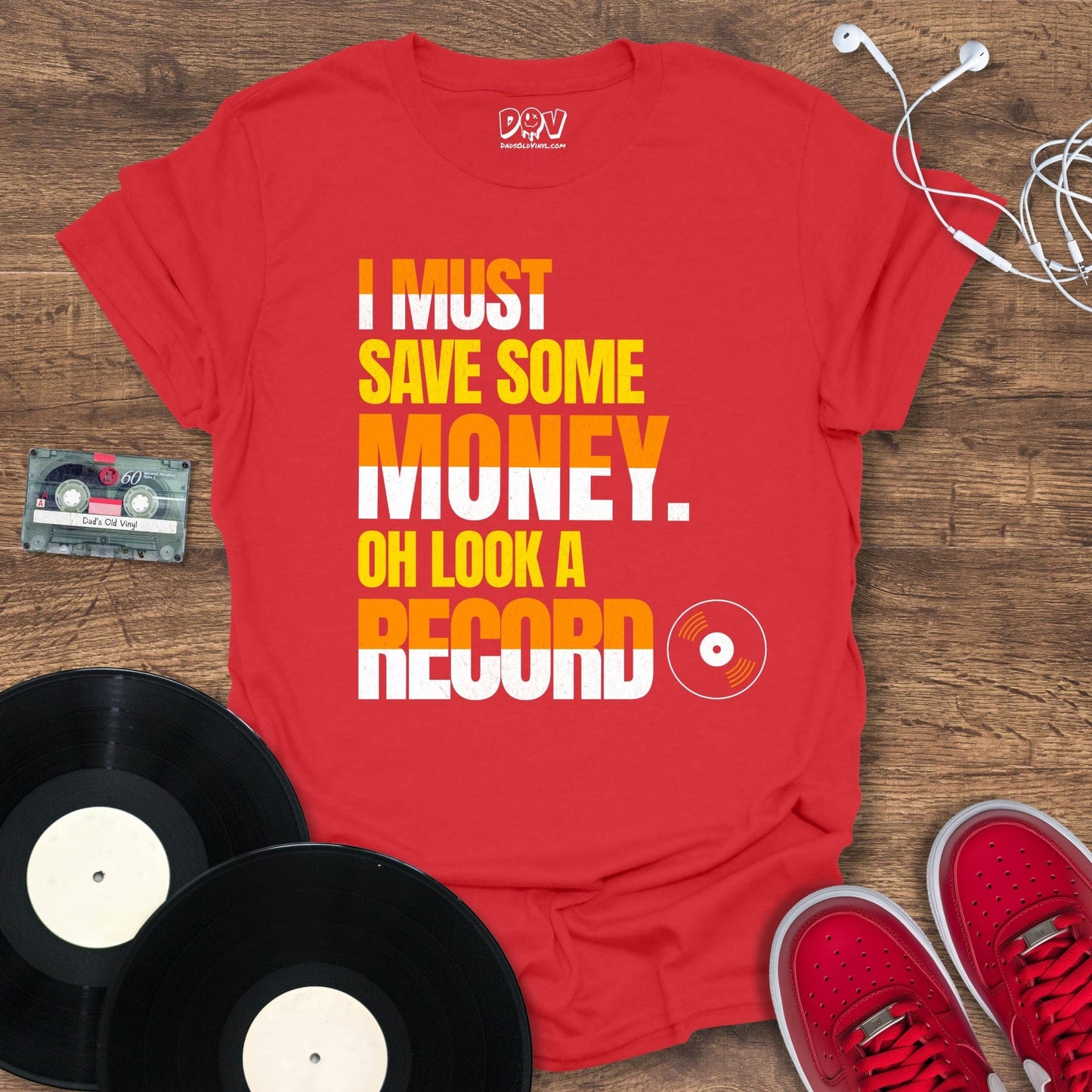 Printify Oh Look A Record T-Shirt