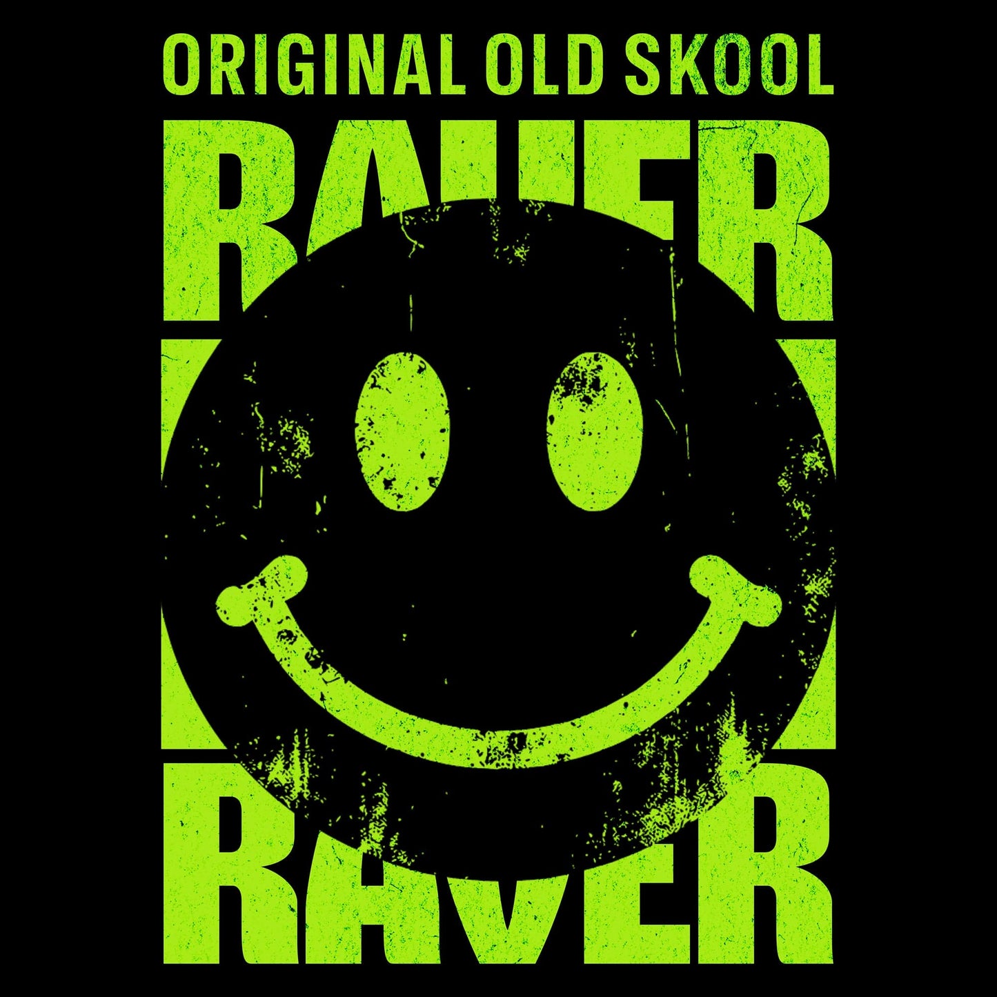 Printify Original Old Skool Raver T-Shirt