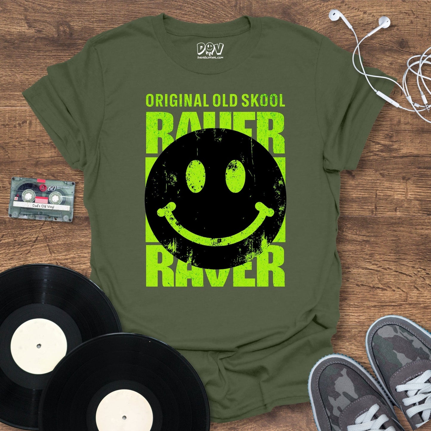 Printify Original Old Skool Raver T-Shirt