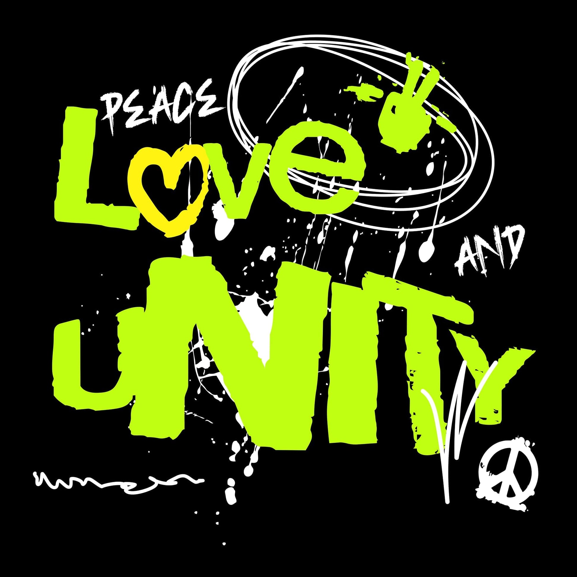 Printify Peace Love And Unity T-Shirt