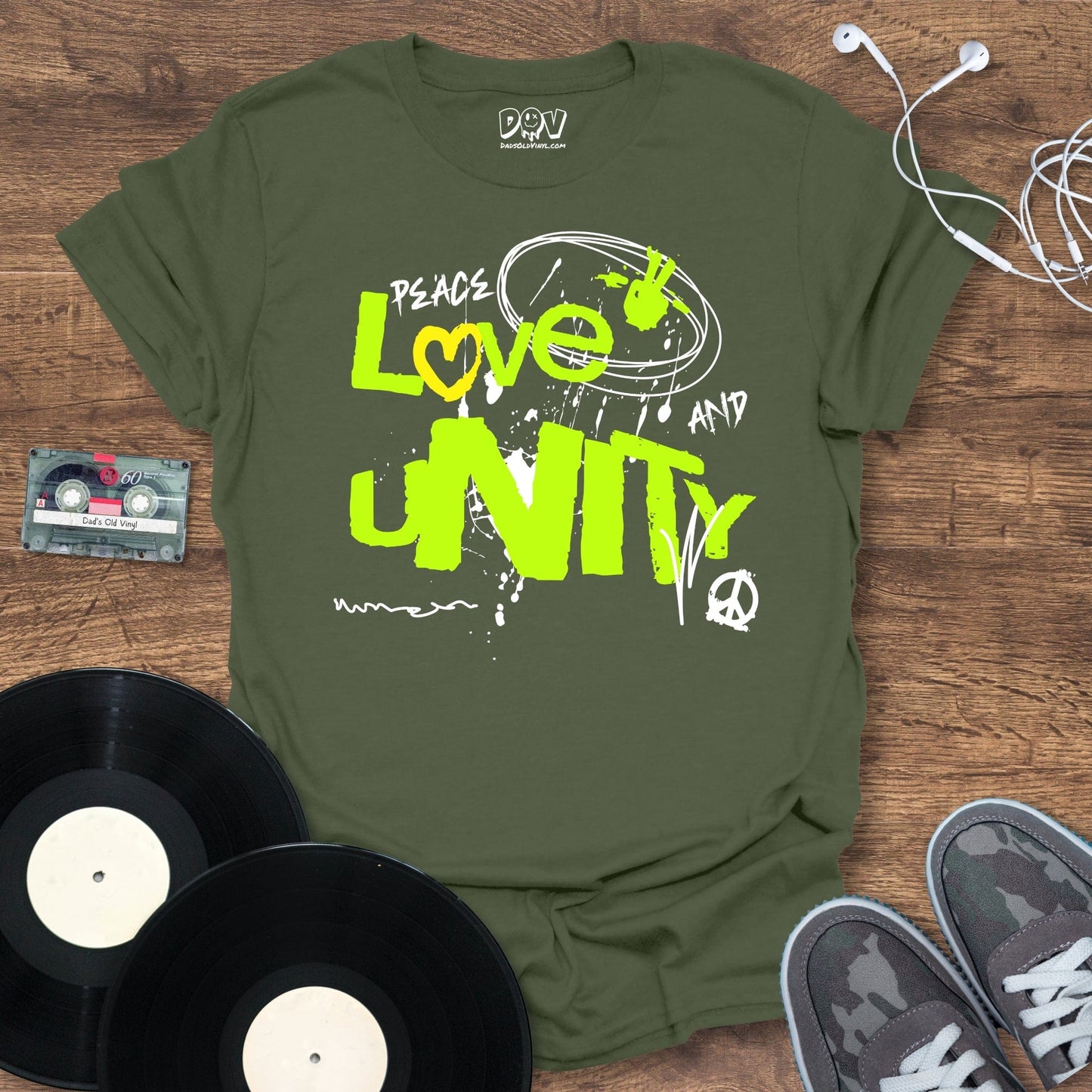 Printify Peace Love And Unity T-Shirt