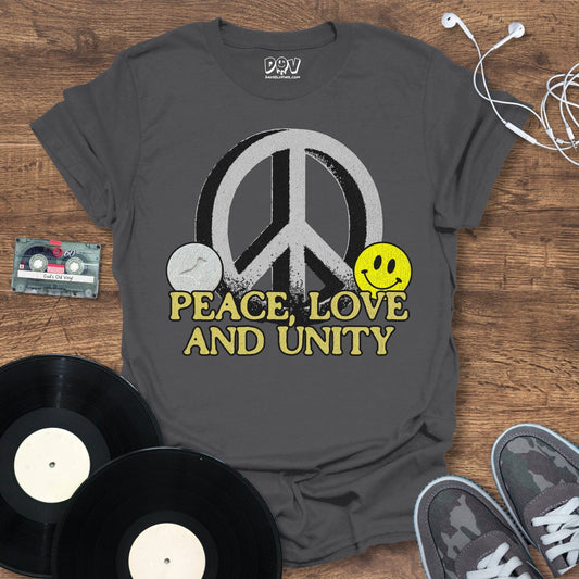 Printify Peace Sign, Love And Unity T-Shirt