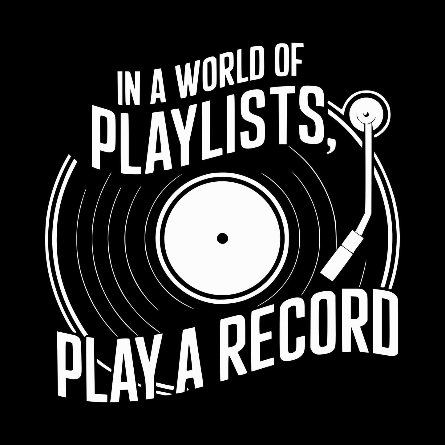 Printify Play A Record T-Shirt