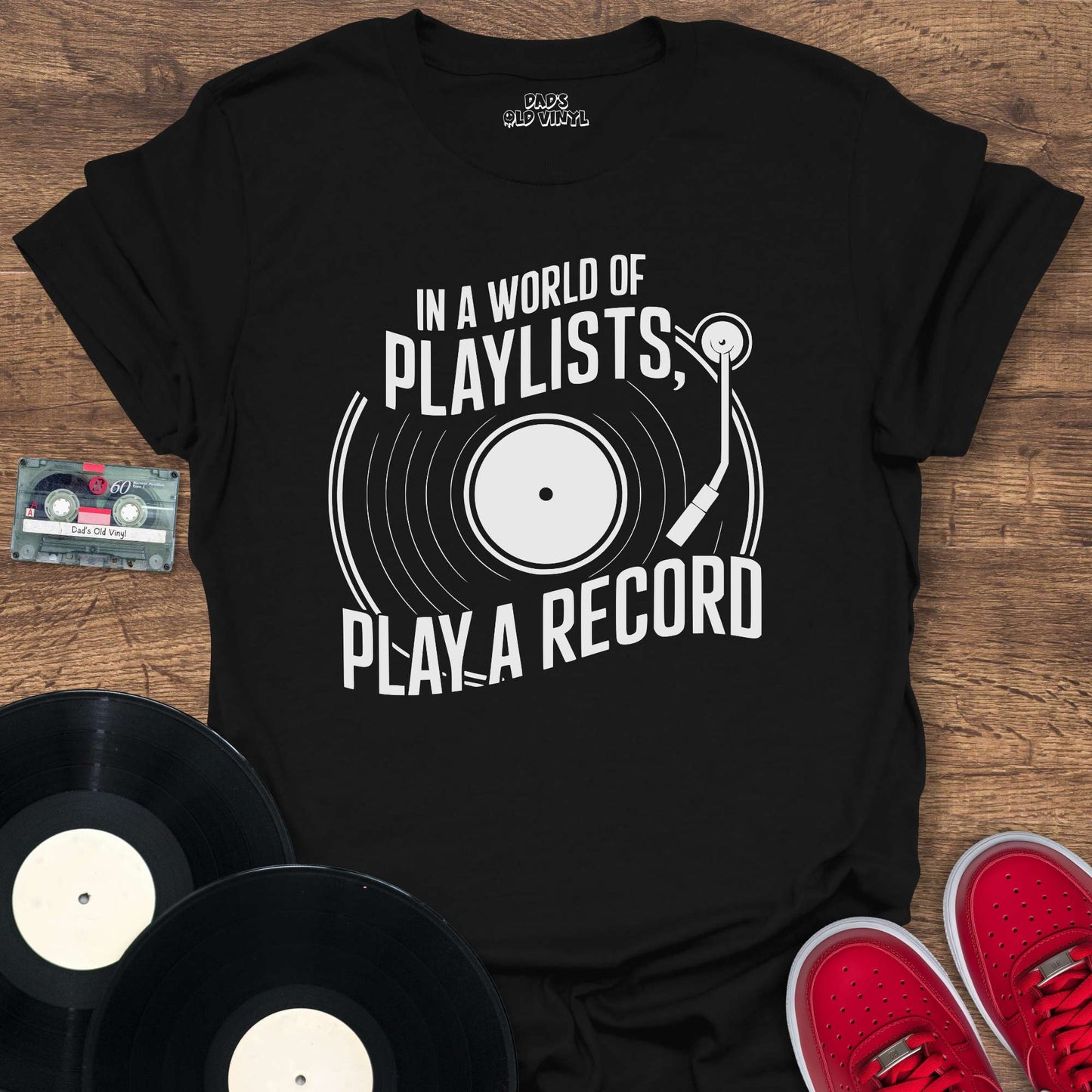 Printify Play A Record T-Shirt