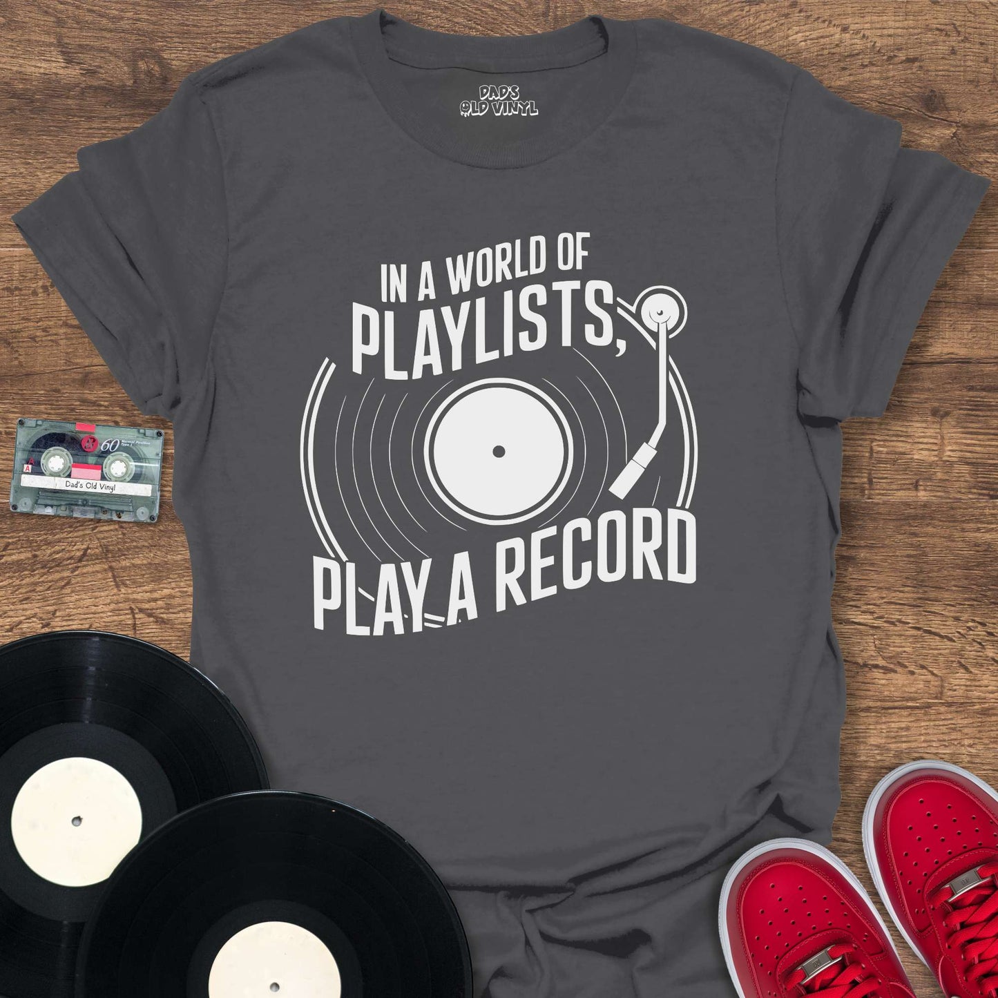 Printify Play A Record T-Shirt