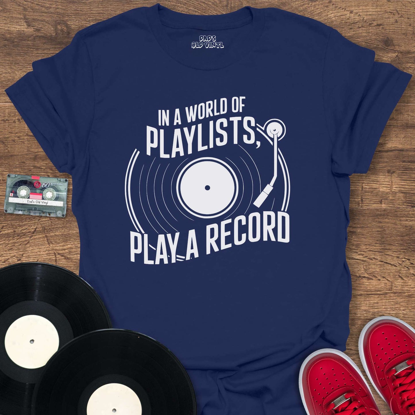 Printify Play A Record T-Shirt