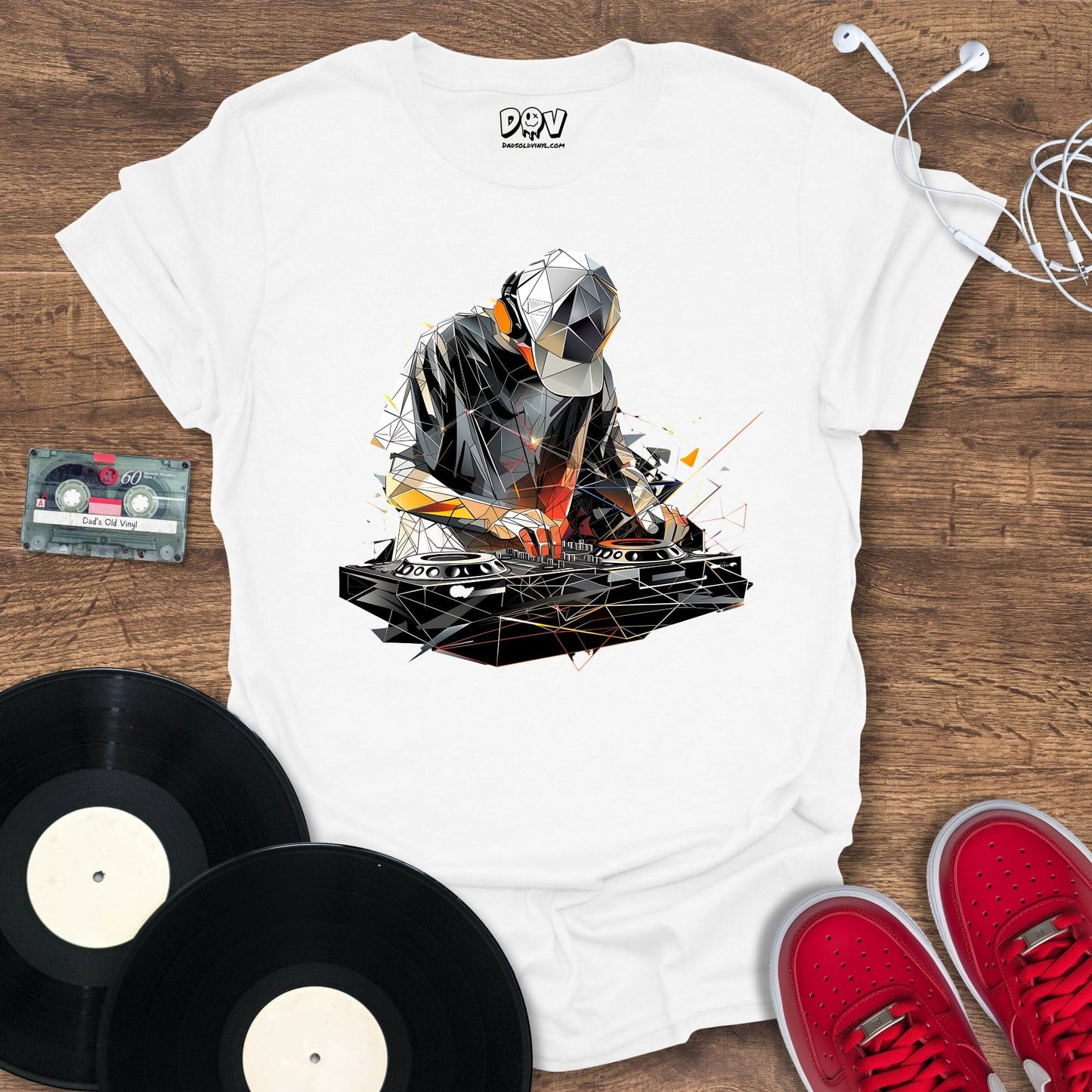 Printify Polygonal DJ T-Shirt