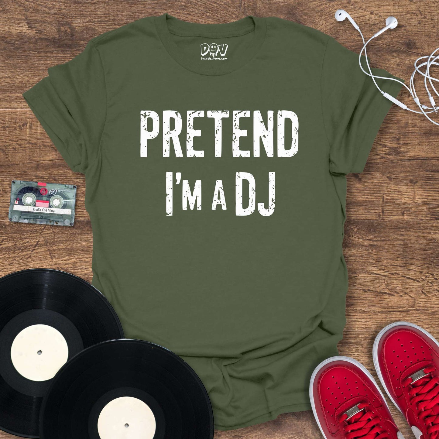 Printify Pretend I'm A DJ T-Shirt