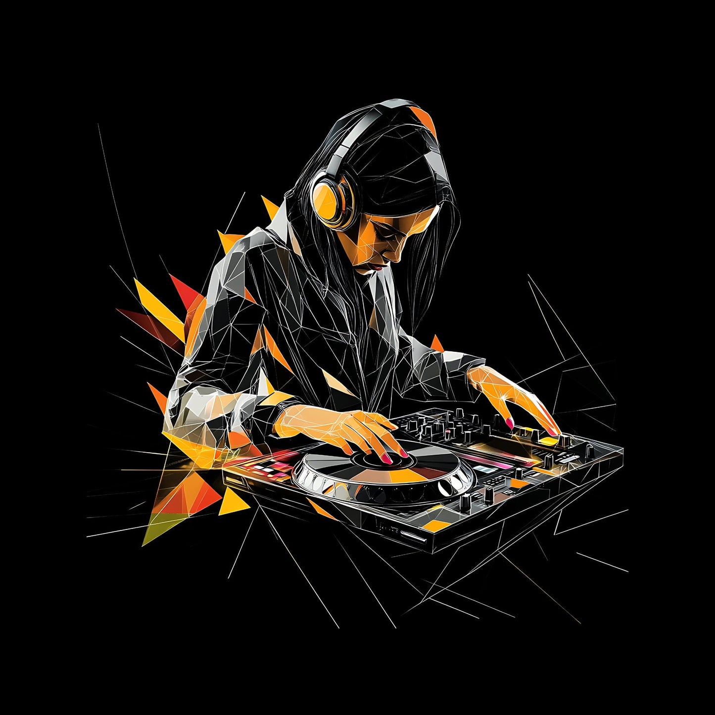 Printify Prism DJ T-Shirt