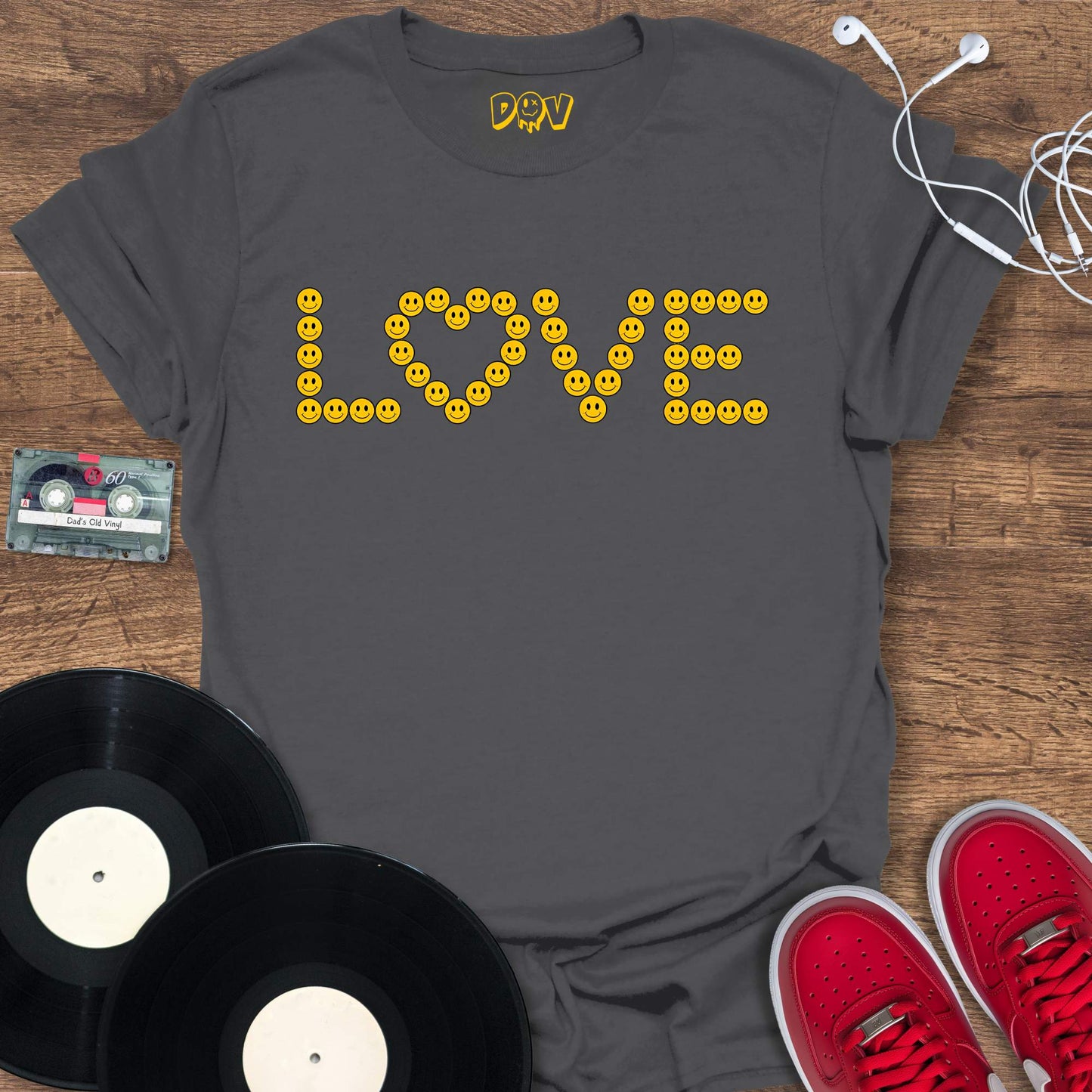 Printify Smiley Love T-Shirt