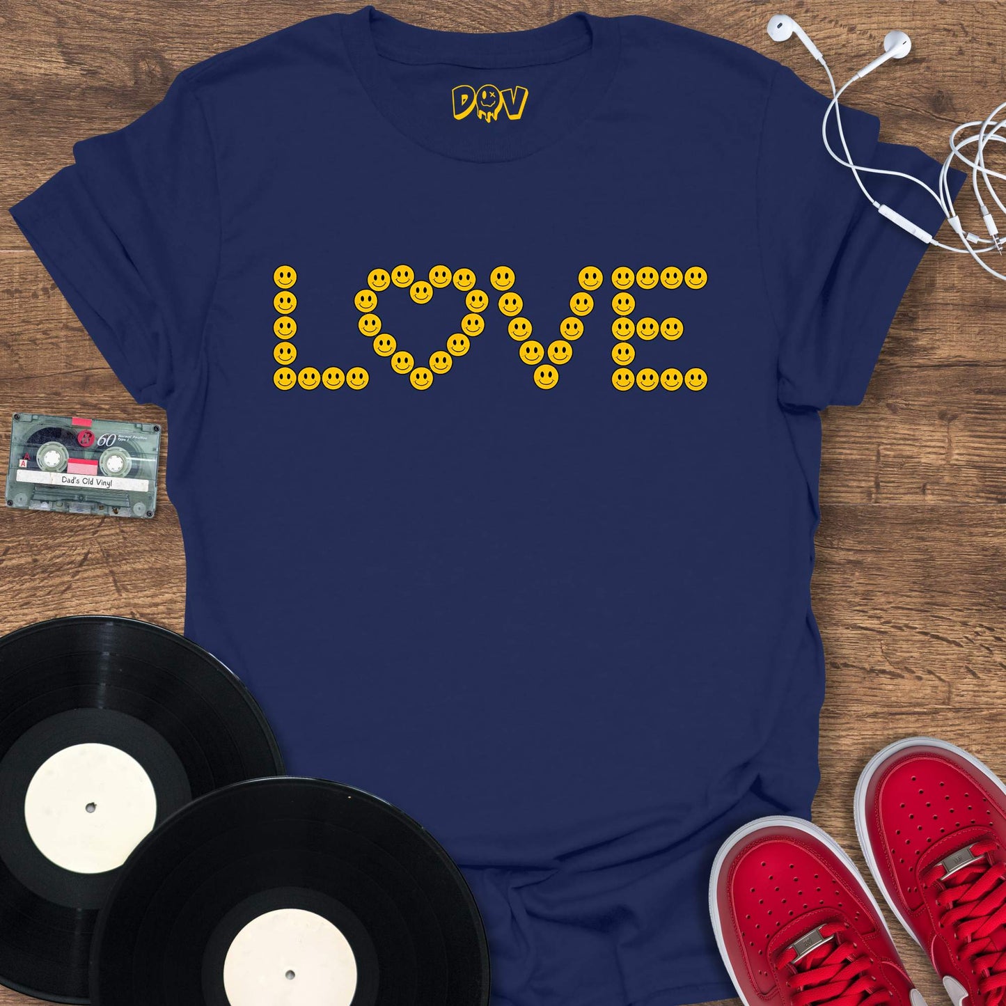 Printify Smiley Love T-Shirt