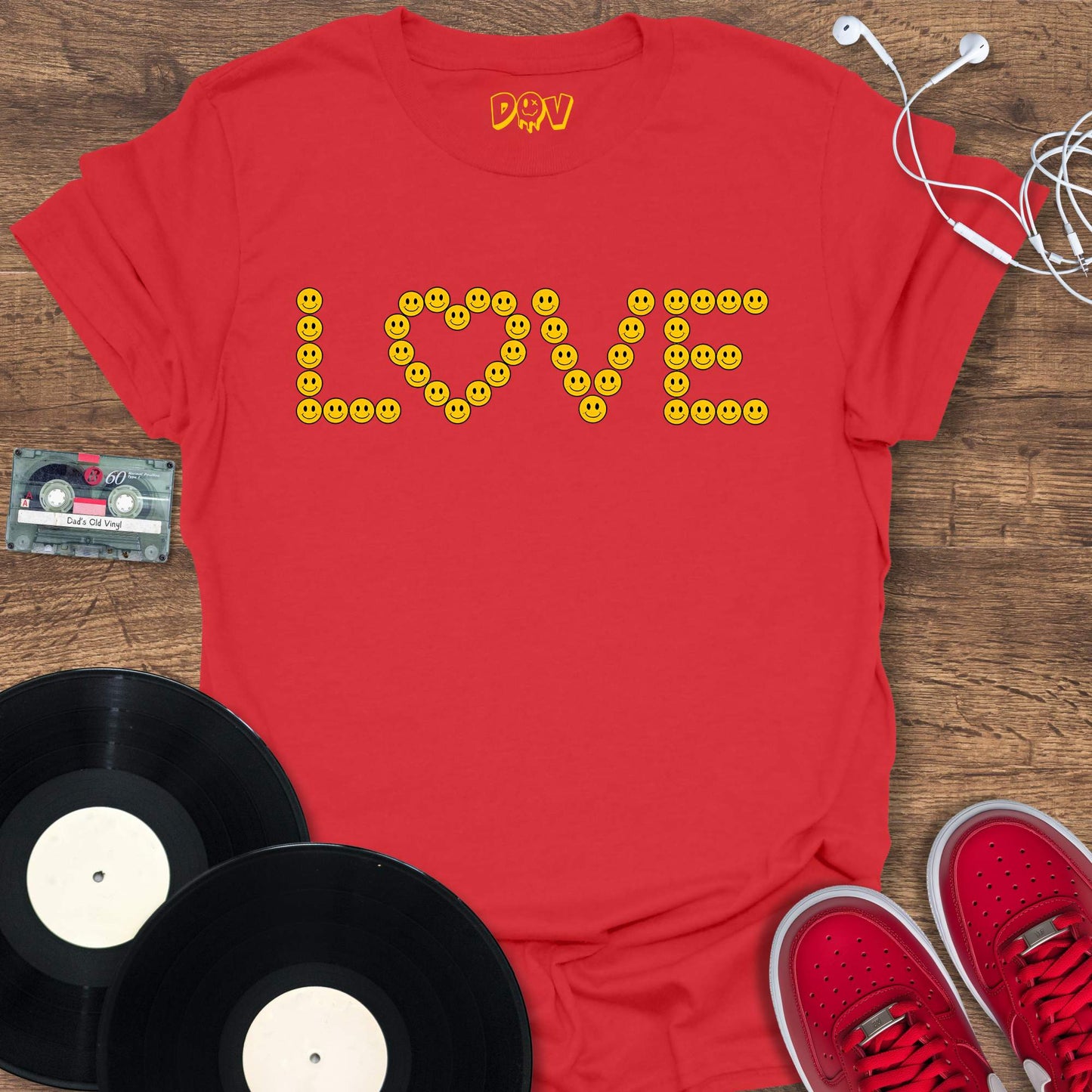 Printify Smiley Love T-Shirt