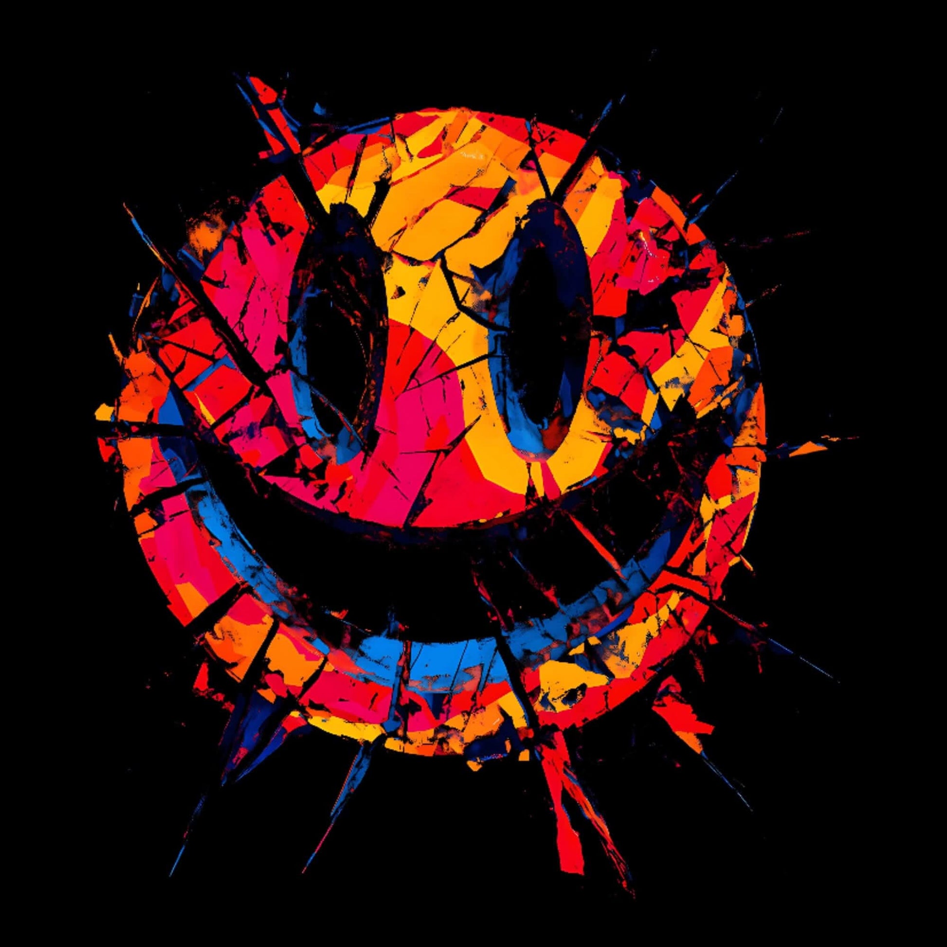 Printify Smiley Smash T-Shirt