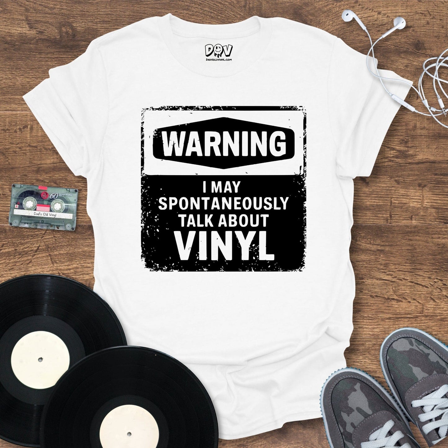 Printify Spontaneously Talk About Vinyl T-Shirt