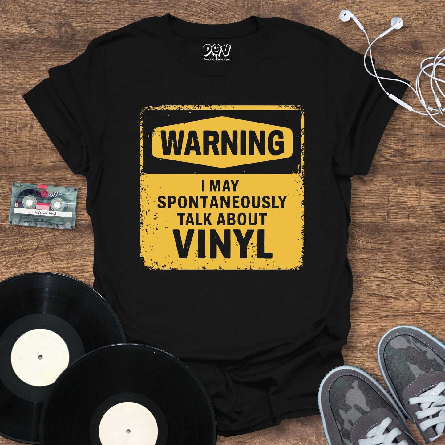 Printify Spontaneously Talk About Vinyl T-Shirt