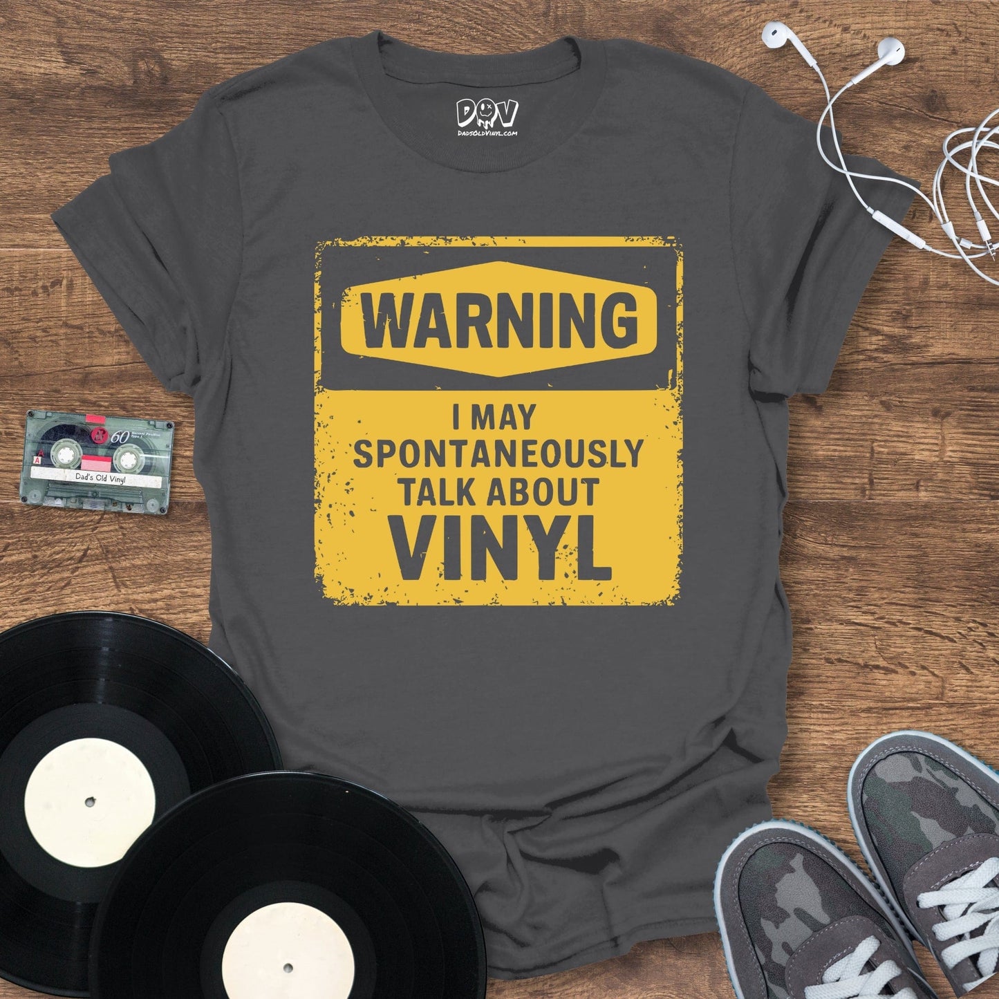 Printify Spontaneously Talk About Vinyl T-Shirt