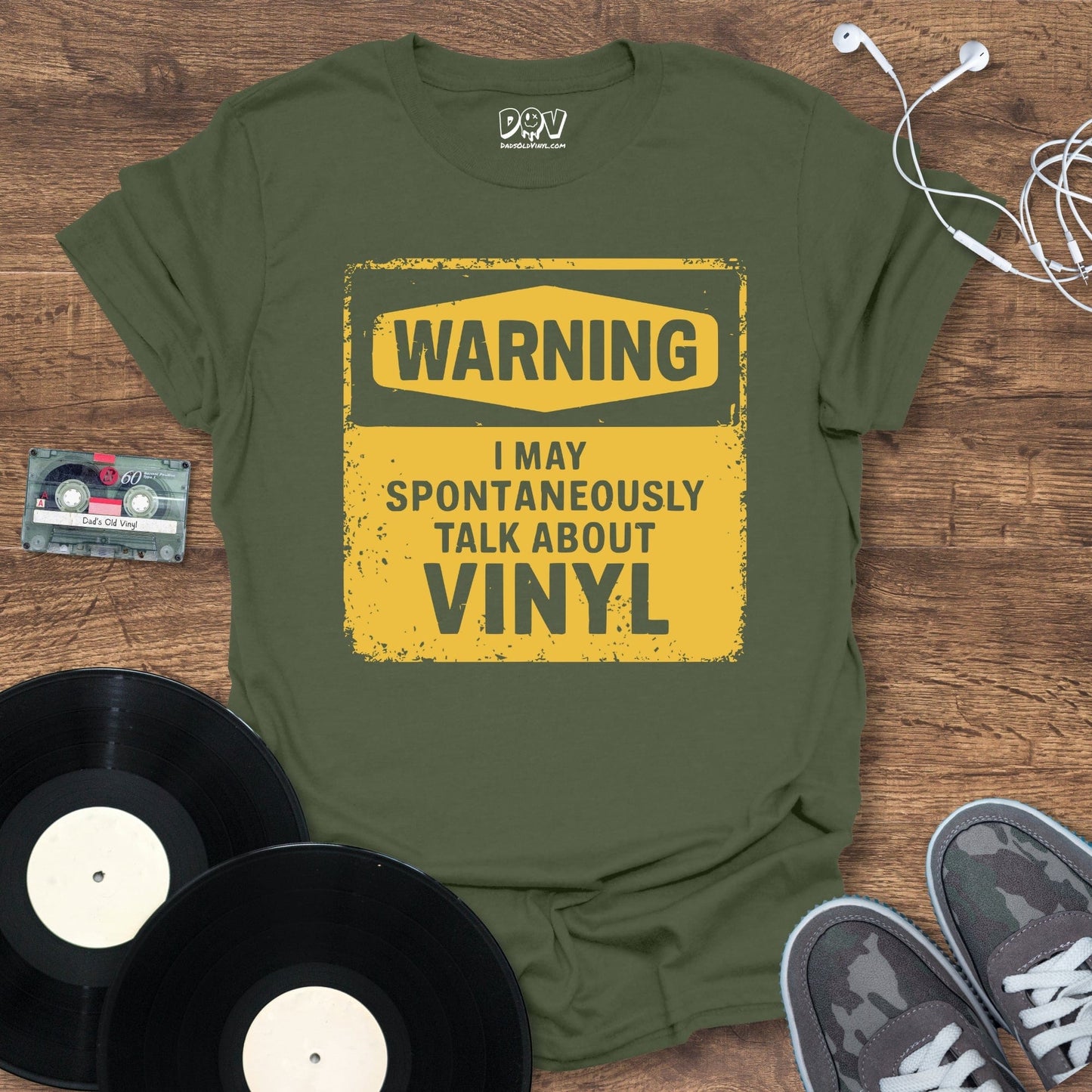 Printify Spontaneously Talk About Vinyl T-Shirt