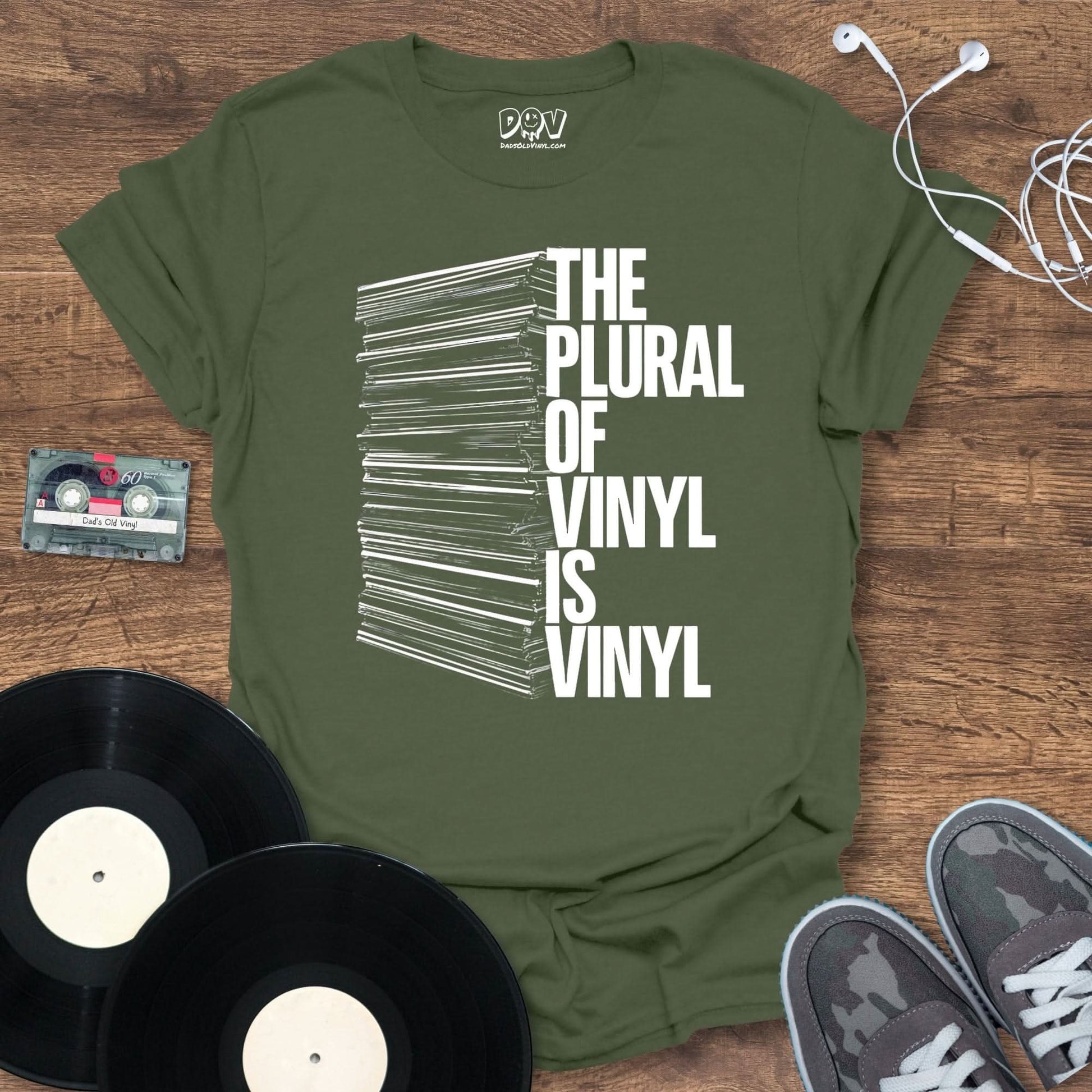 Printify The Plural Of Vinyl T-Shirt