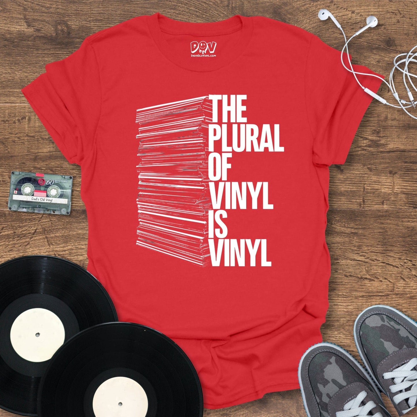 Printify The Plural Of Vinyl T-Shirt