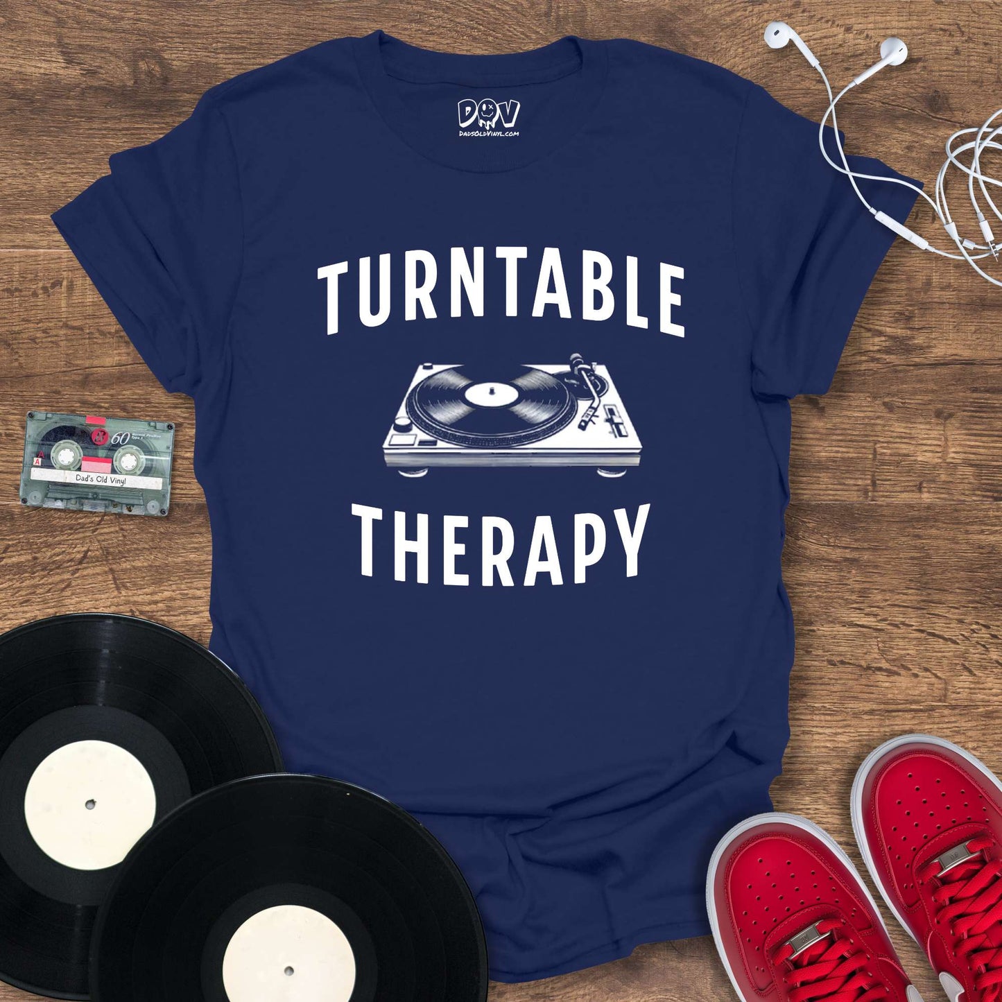 Printify Turntable Therapy T-Shirt