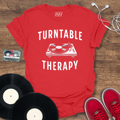 Printify Turntable Therapy T-Shirt