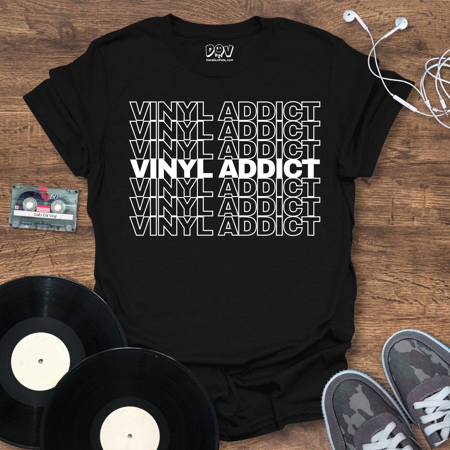 Printify Vinyl Addict T-Shirt