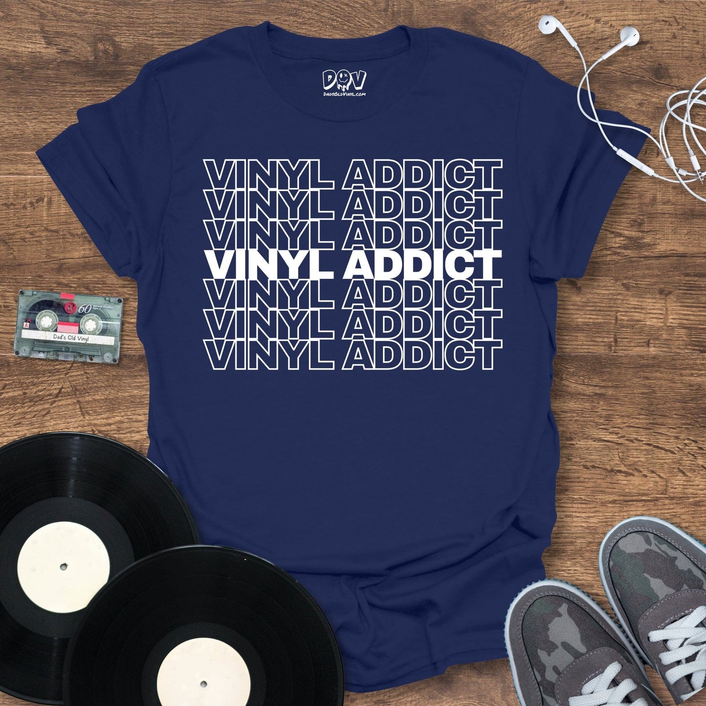 Printify Vinyl Addict T-Shirt